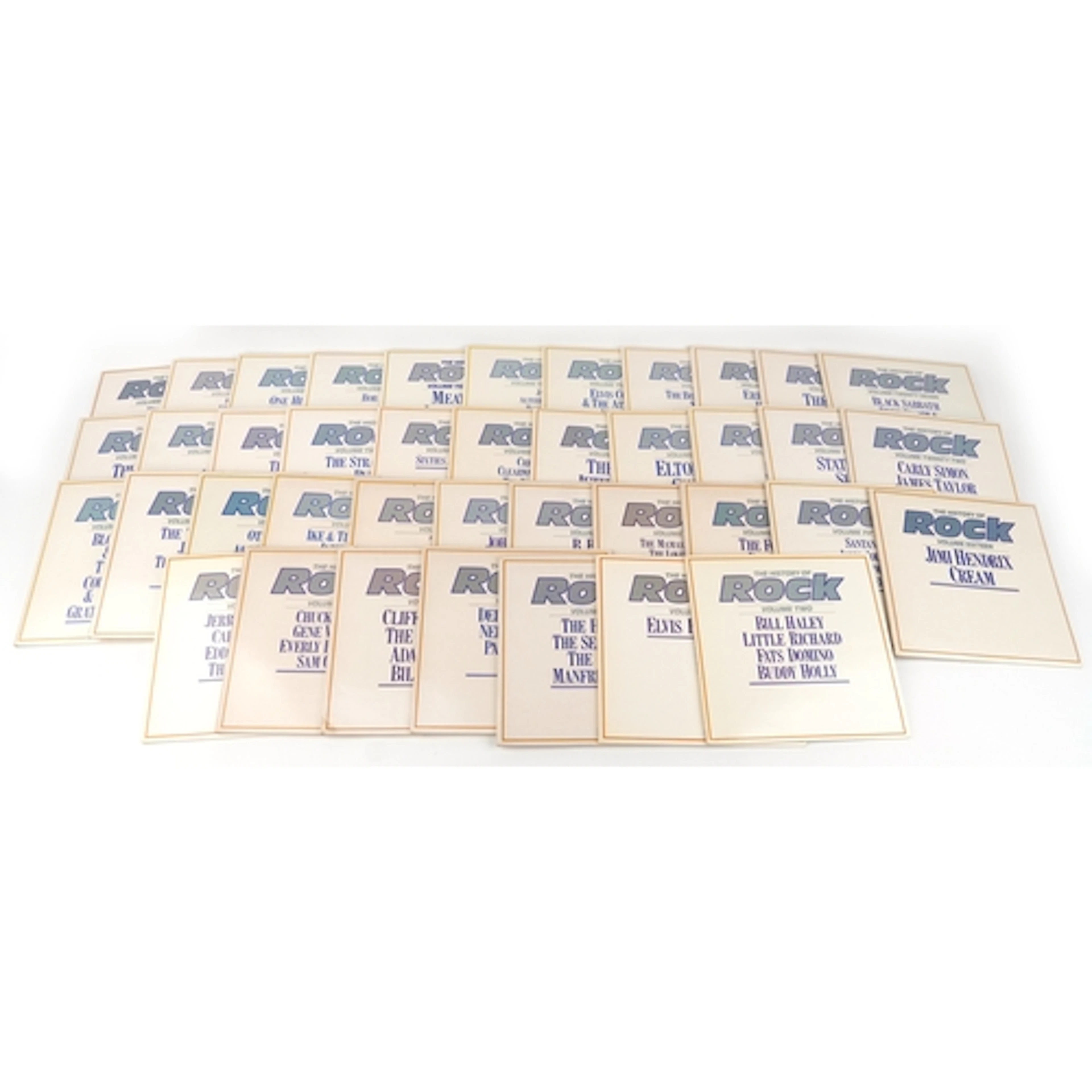 A complete set of The History of Rock vinyl LP records inclu...