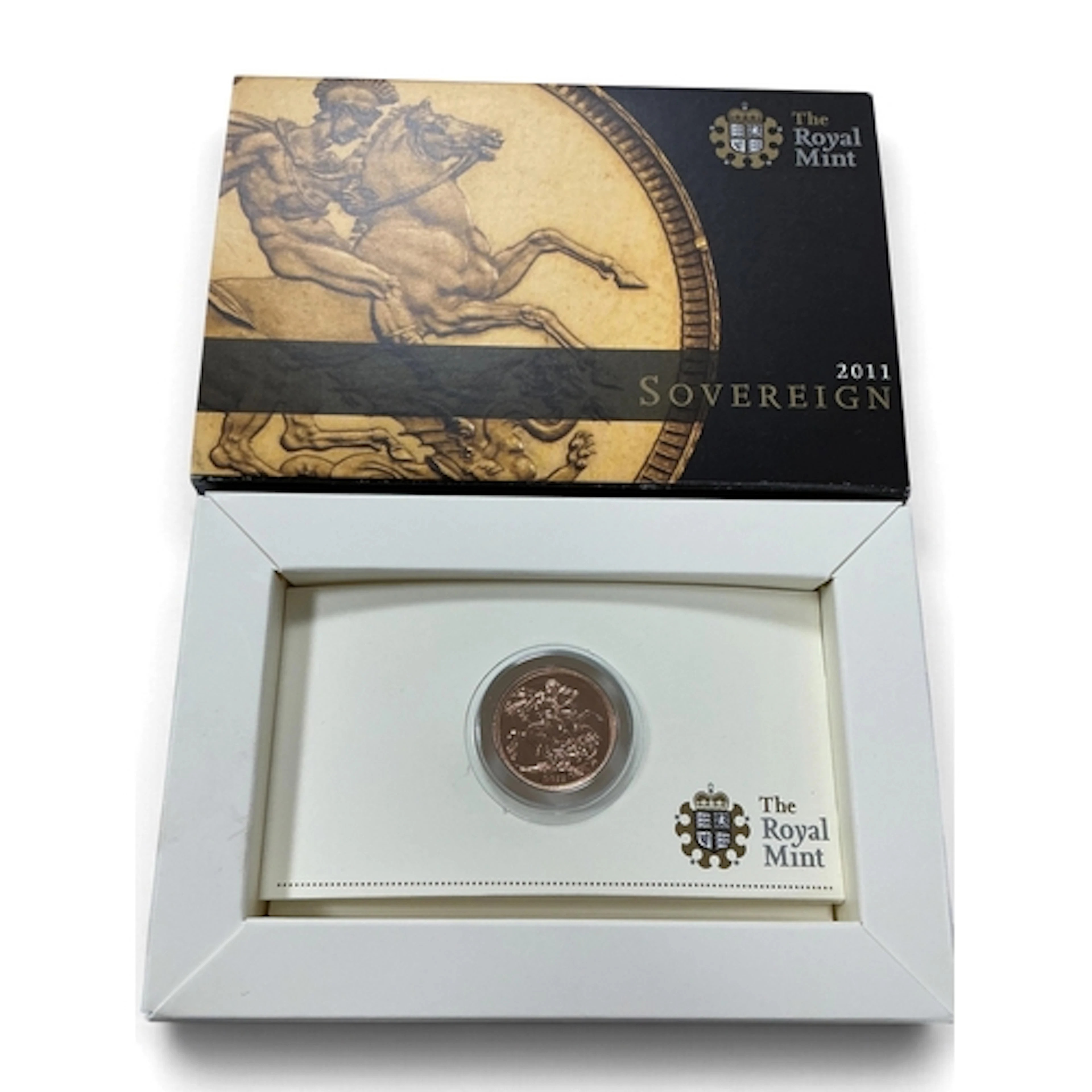 2011 Royal Mint Gold Sovereign, cased.