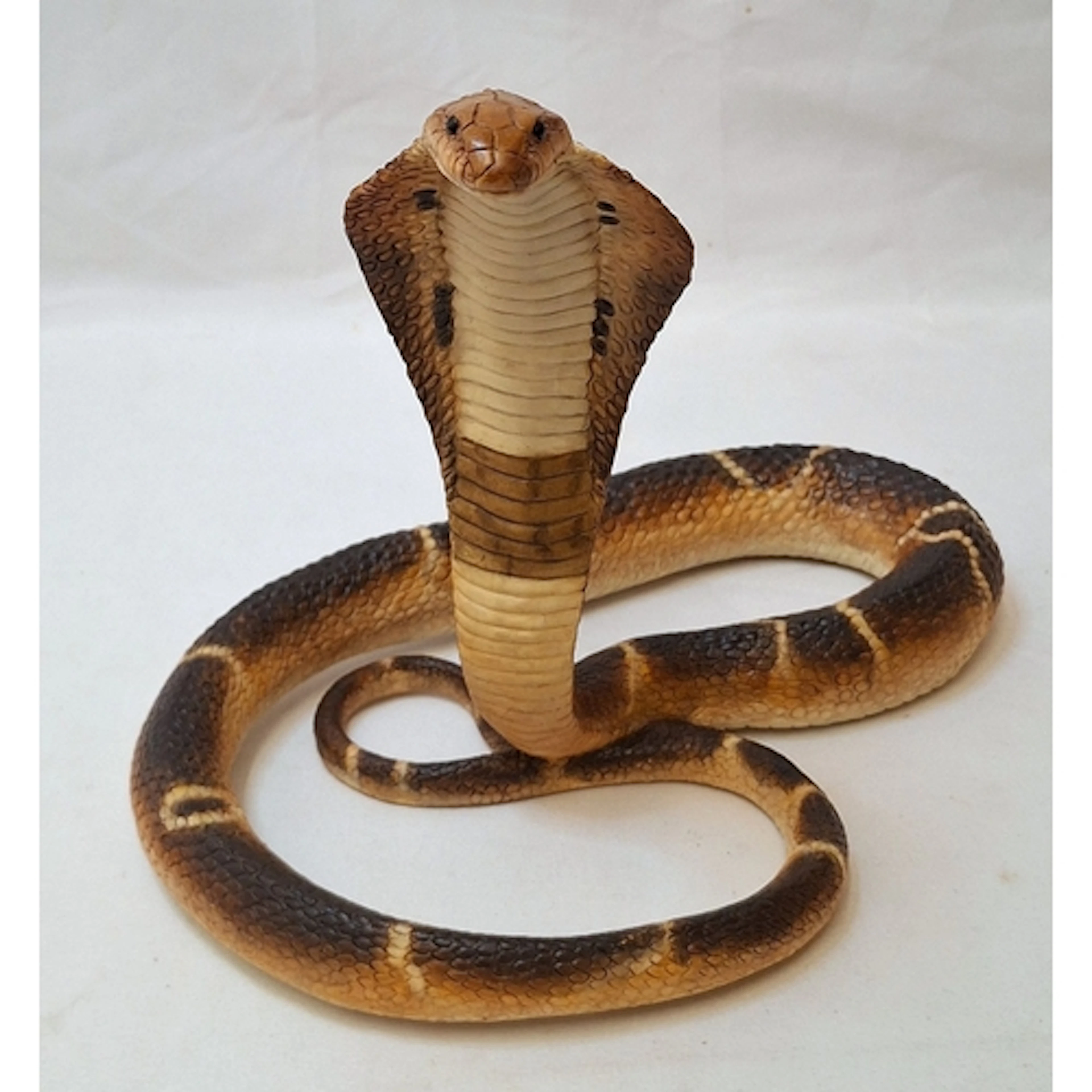 Composition Handpainted Figurine entitled 'Cobra Sensing Dan...