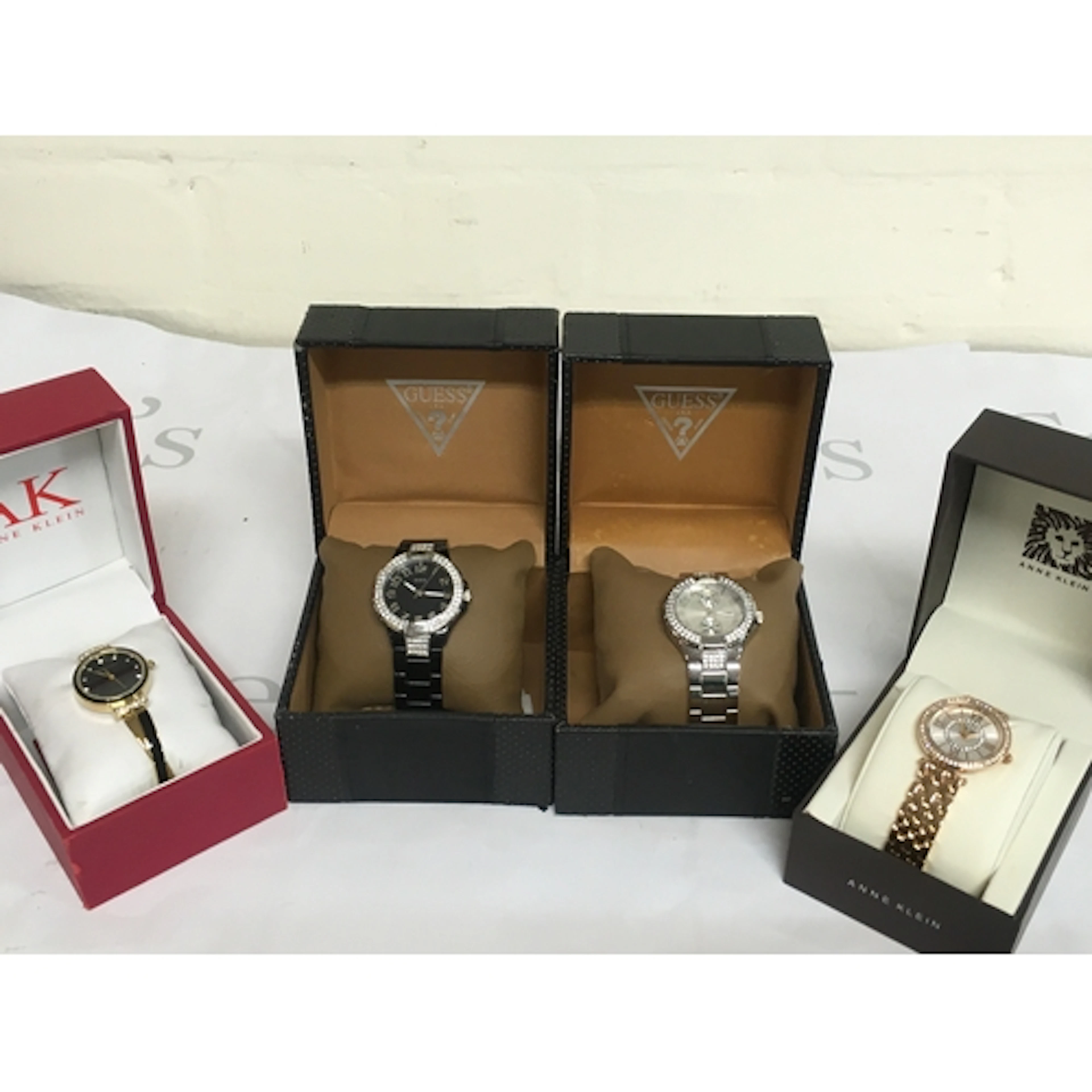 Boxed Anne Klein and Guess watches