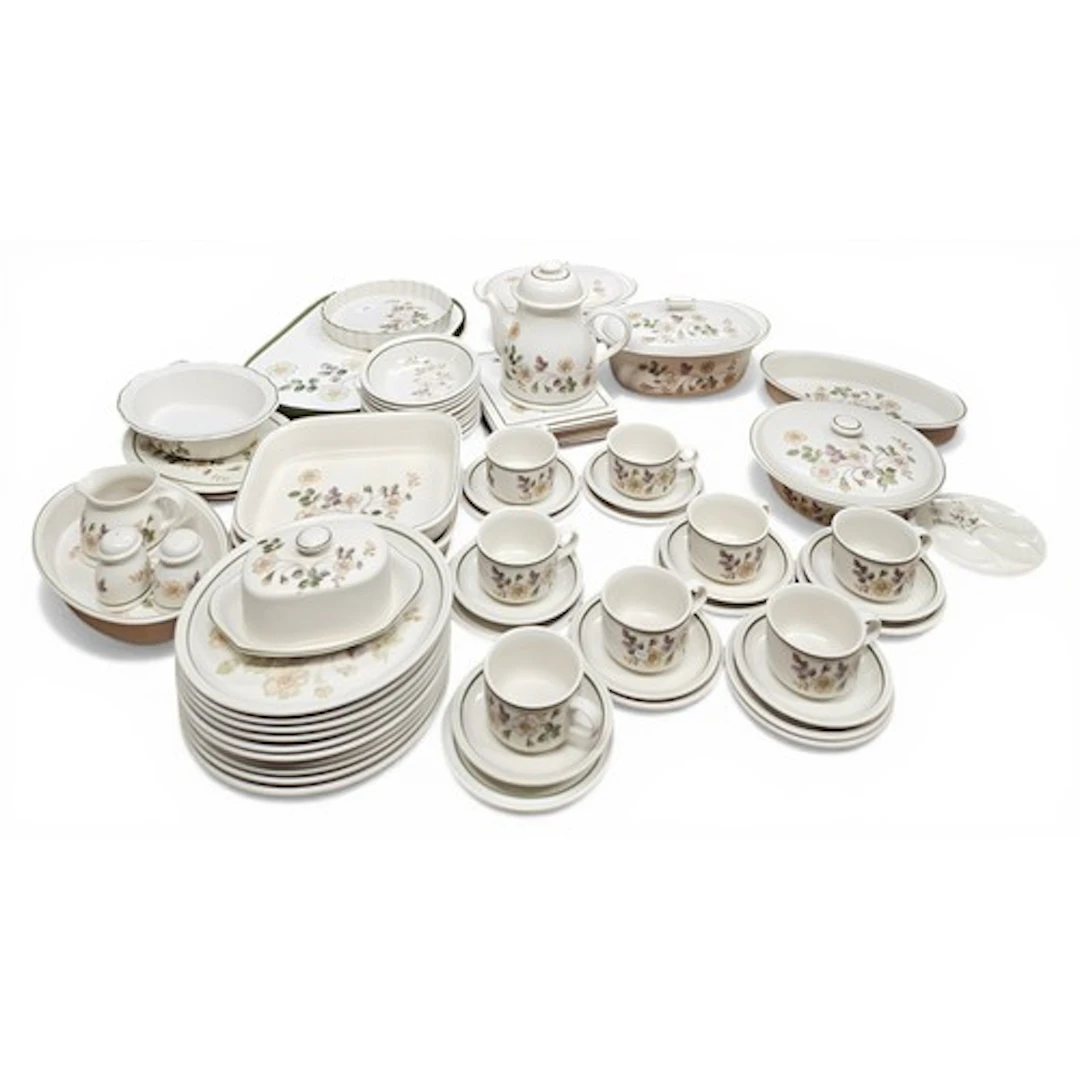A quantity of Autumn Leaf Dinnerware.