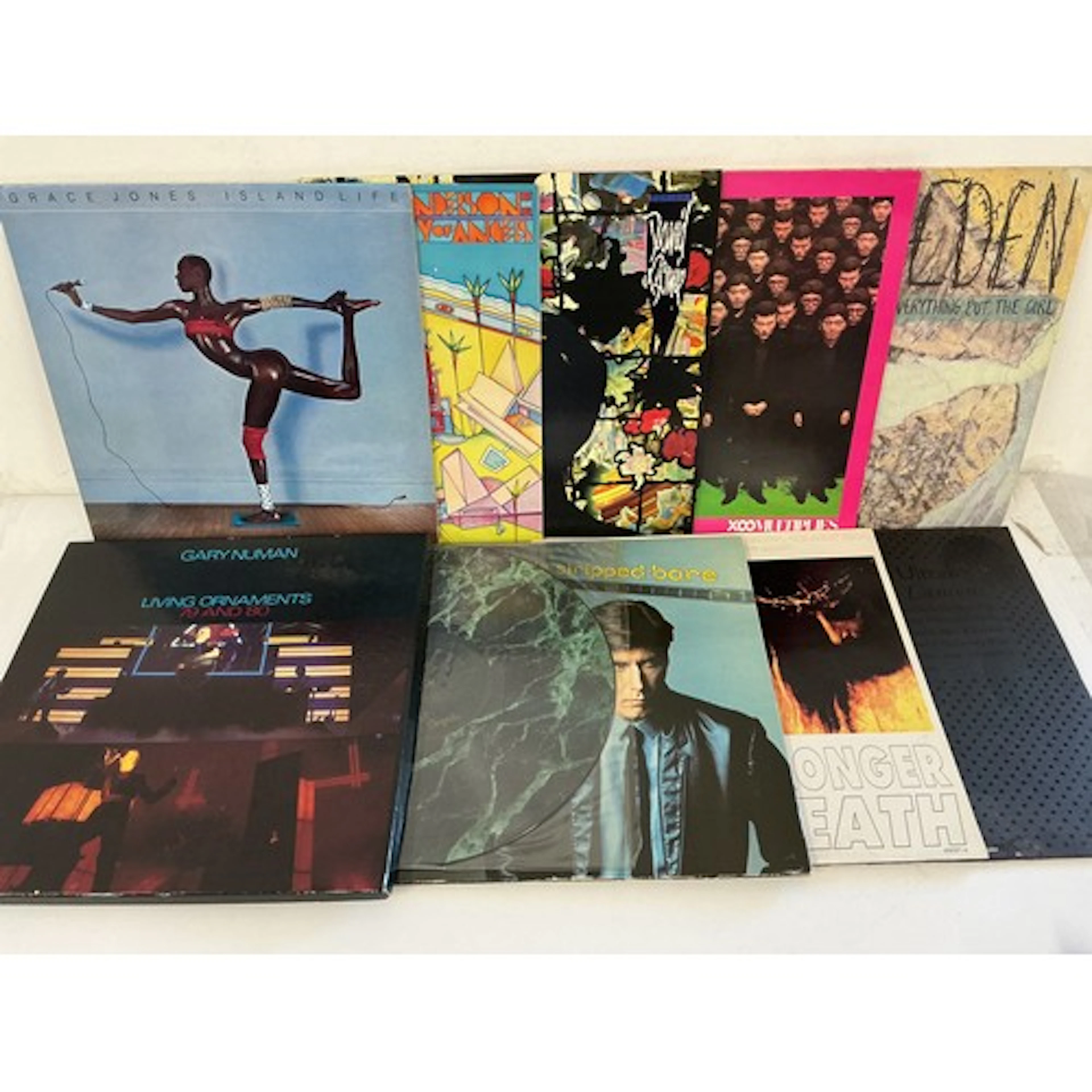 A collection of over LPs and 12” singles by various artists ...