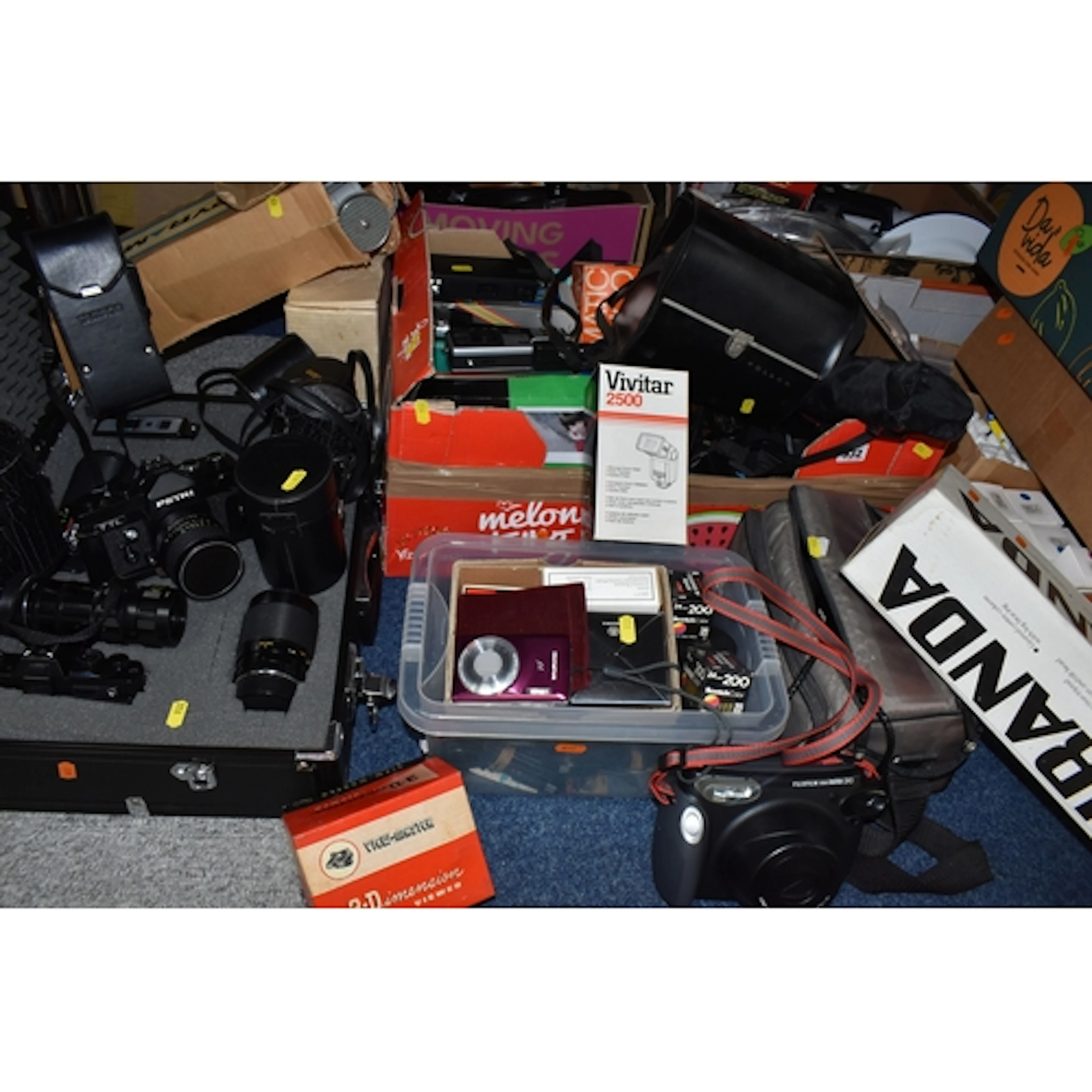 ONE BOX AND LOOSE PHOTOGRAPHY INTEREST ITEMS, to include a q...