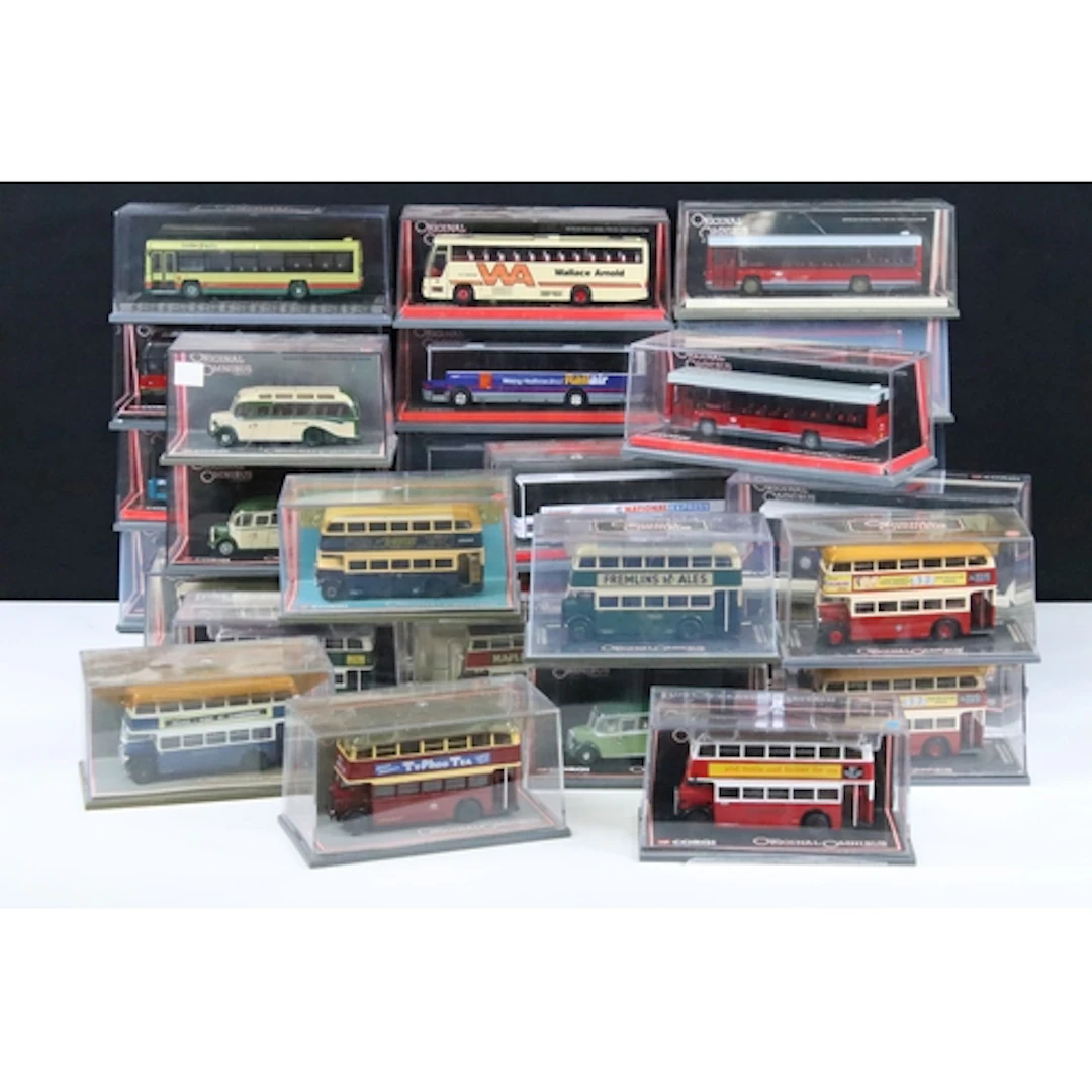 30 Boxed / cased Corgi Original Omnibus diecast model buses ...