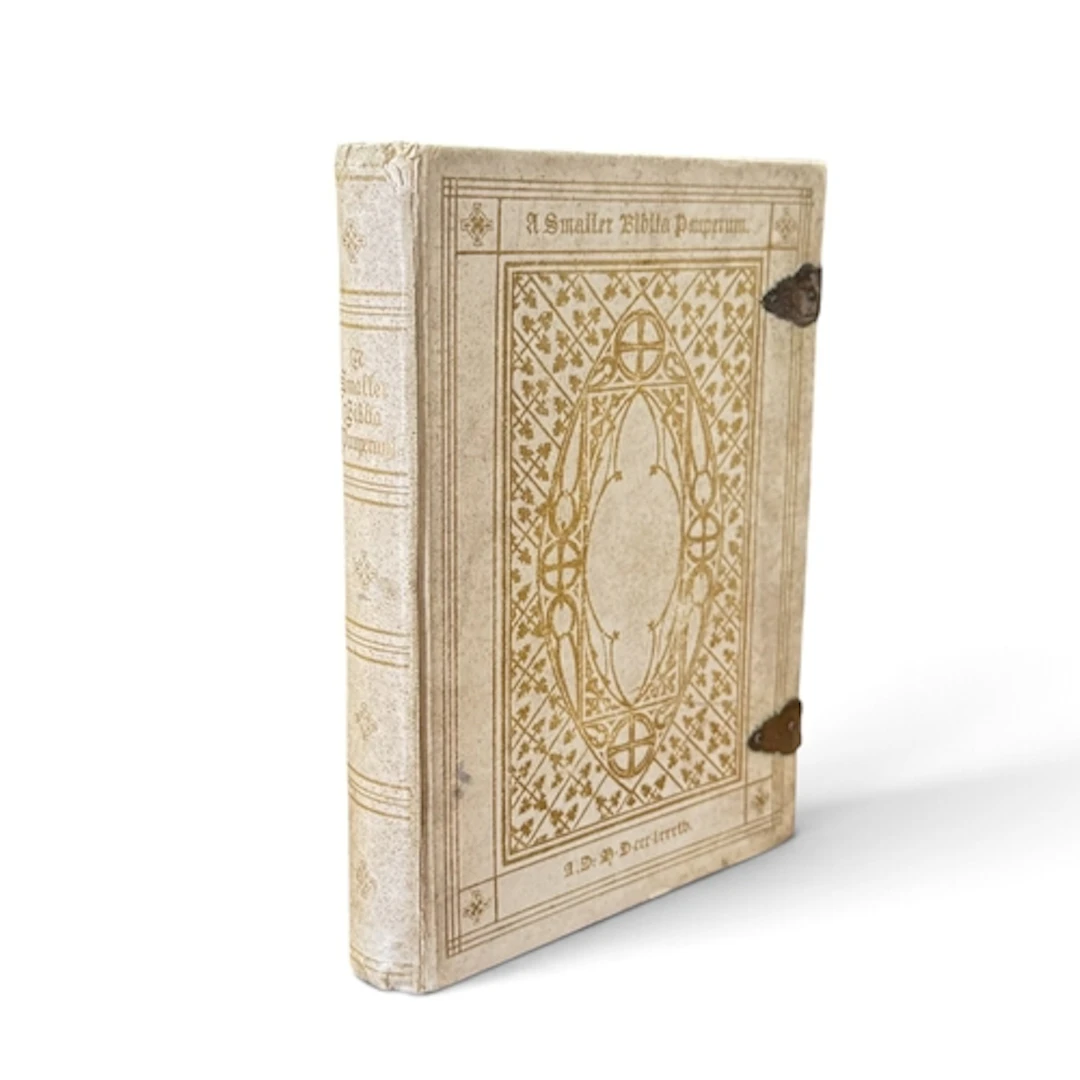 UNWIN BROTHERS: A SMALLER BIBLIA PAUPERUM, 1884 Conteynynge ...