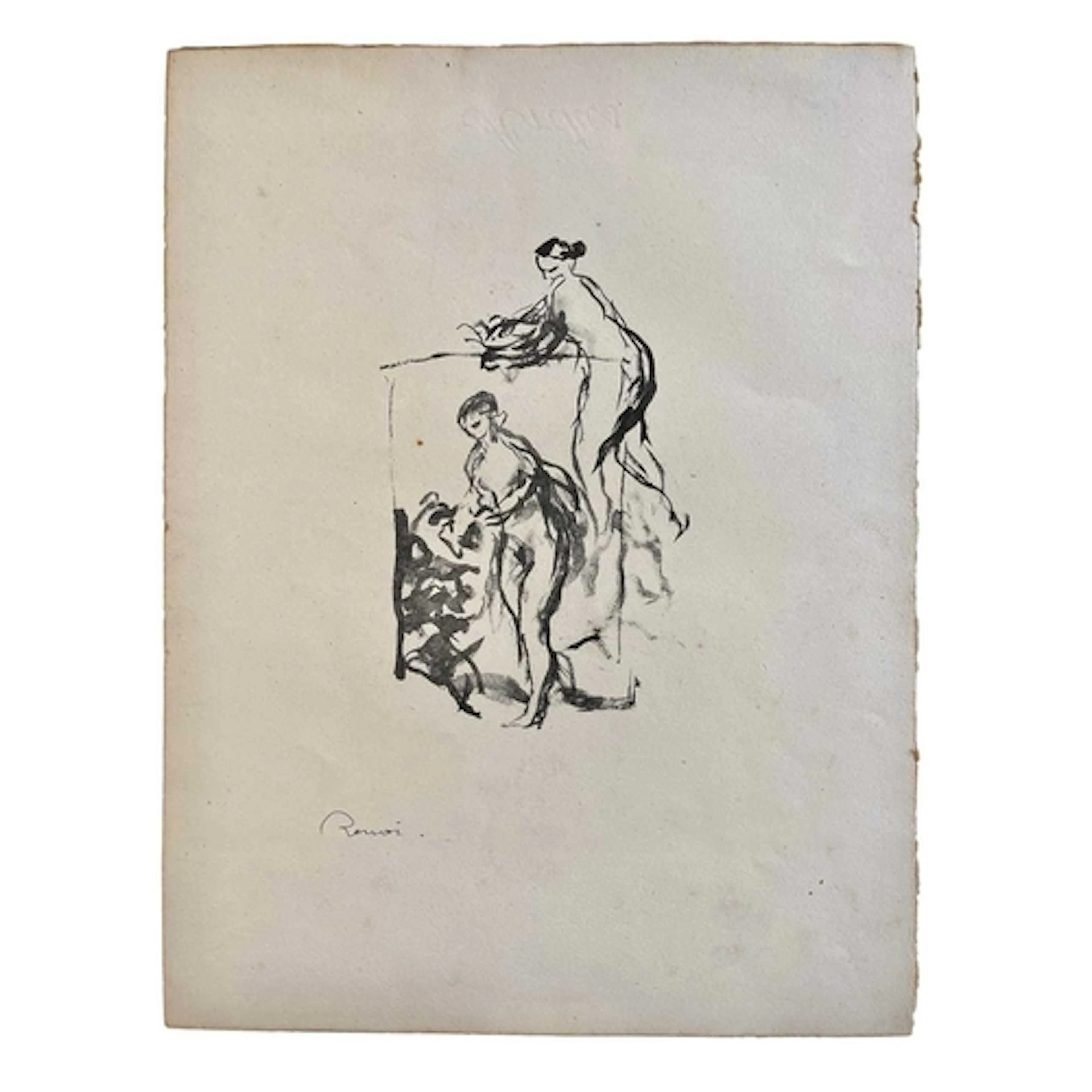 Pierre-Auguste Renoir (French, 1841-1919) - Femme au cep de ...