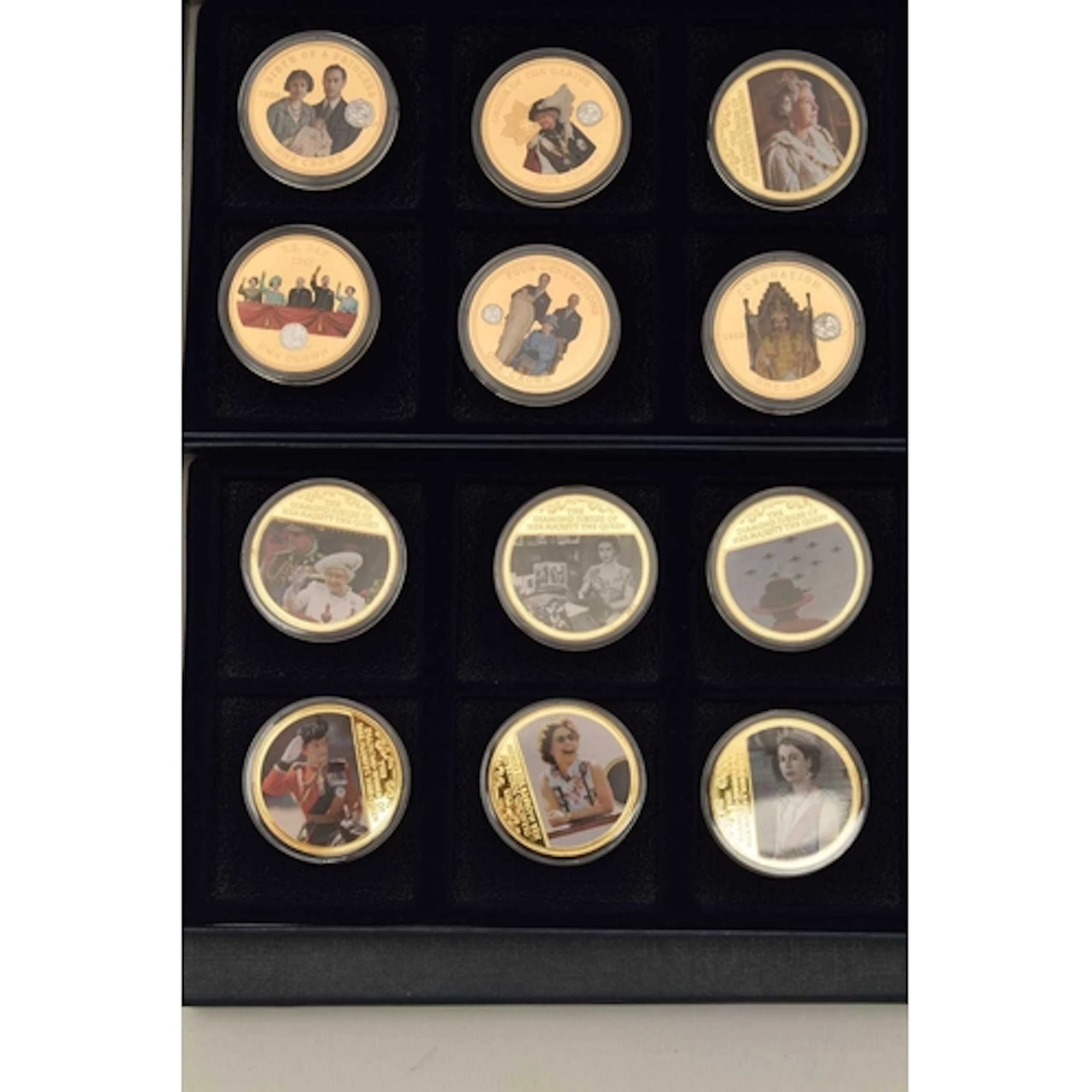 12 x Commemorative Crown size coin from Tristan da Cunha cel...
