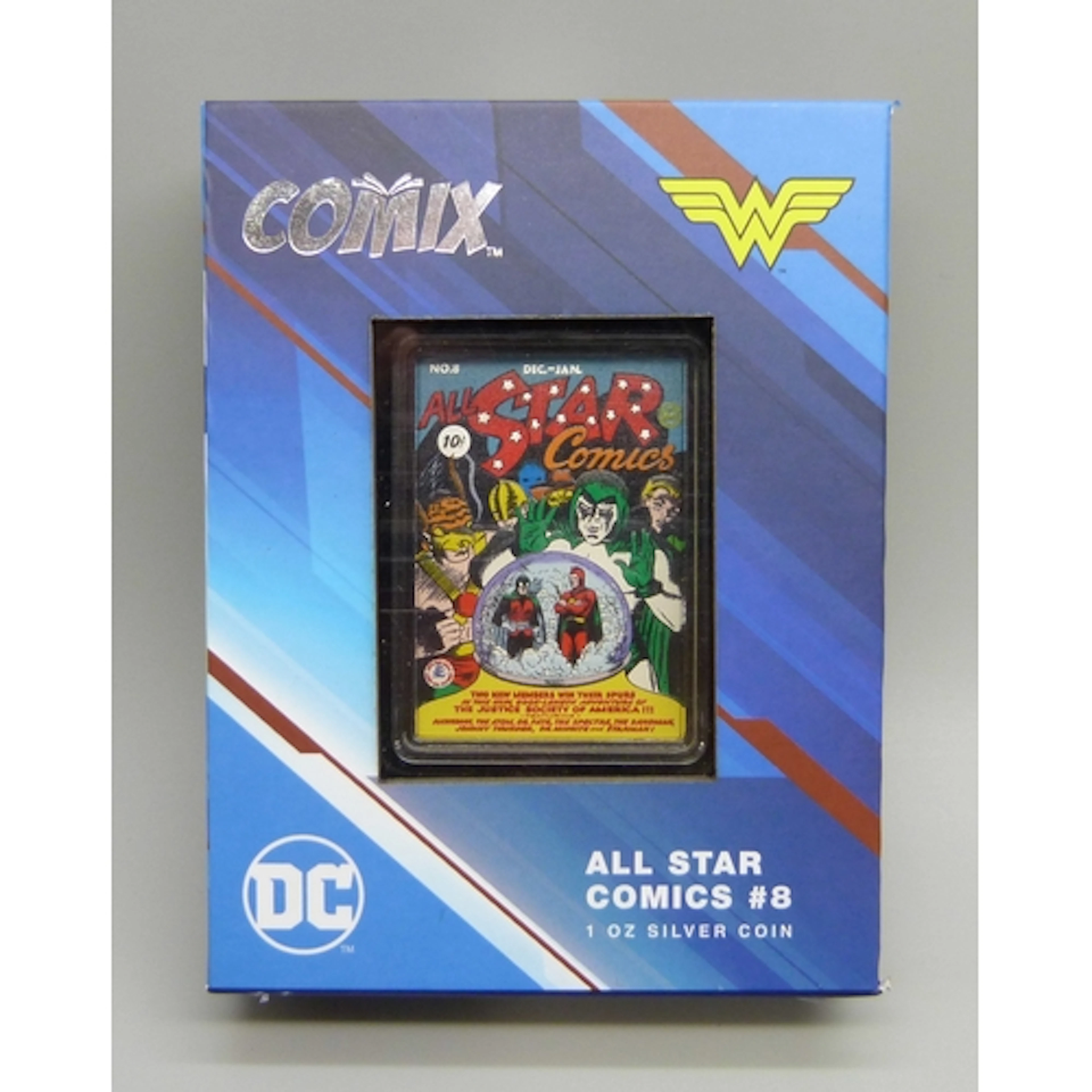 New Zealand Mint, DC All Stars Comics #8 1oz .999 fine silve...