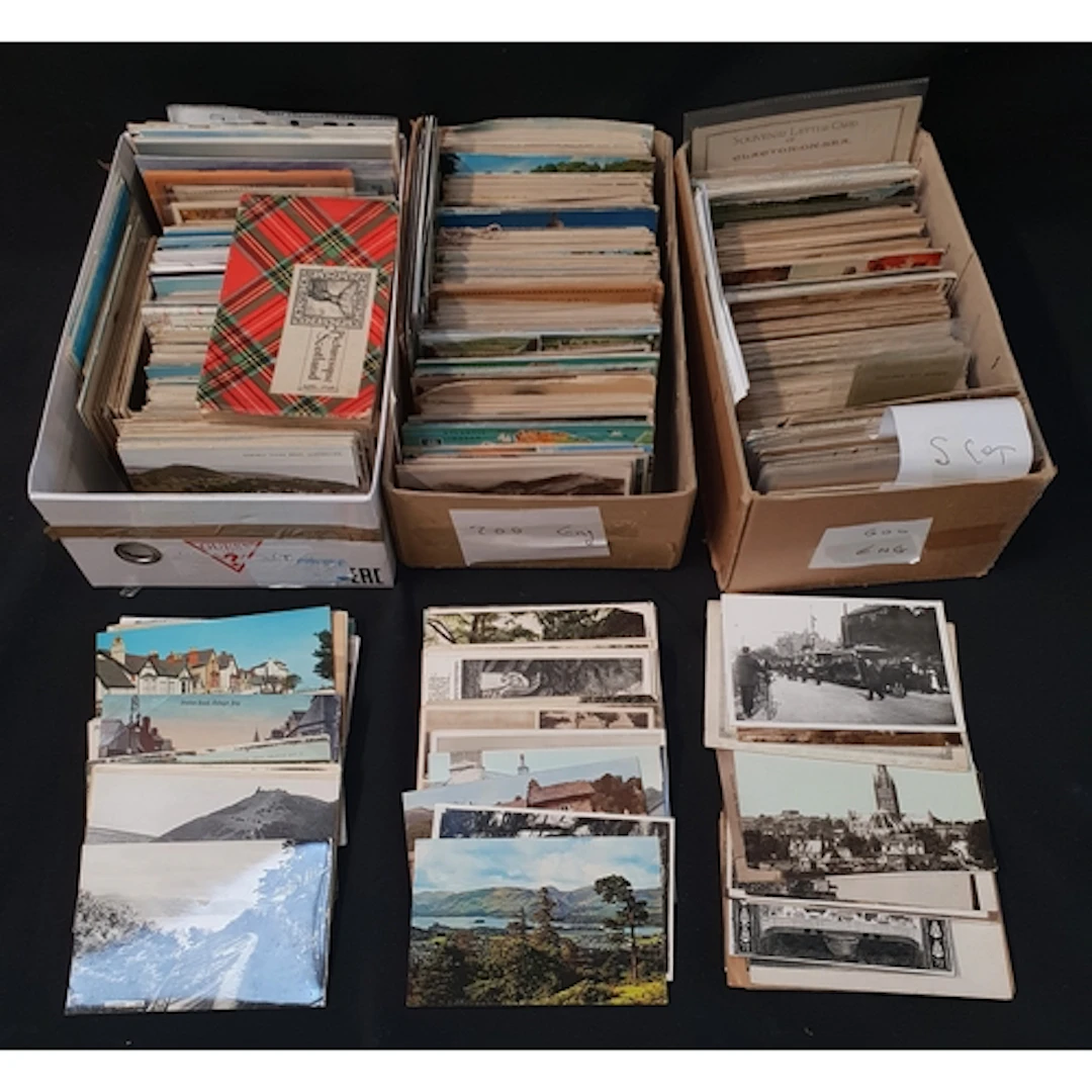 LARGE SELECTION OF POSTCARDS from various eras and subject ...