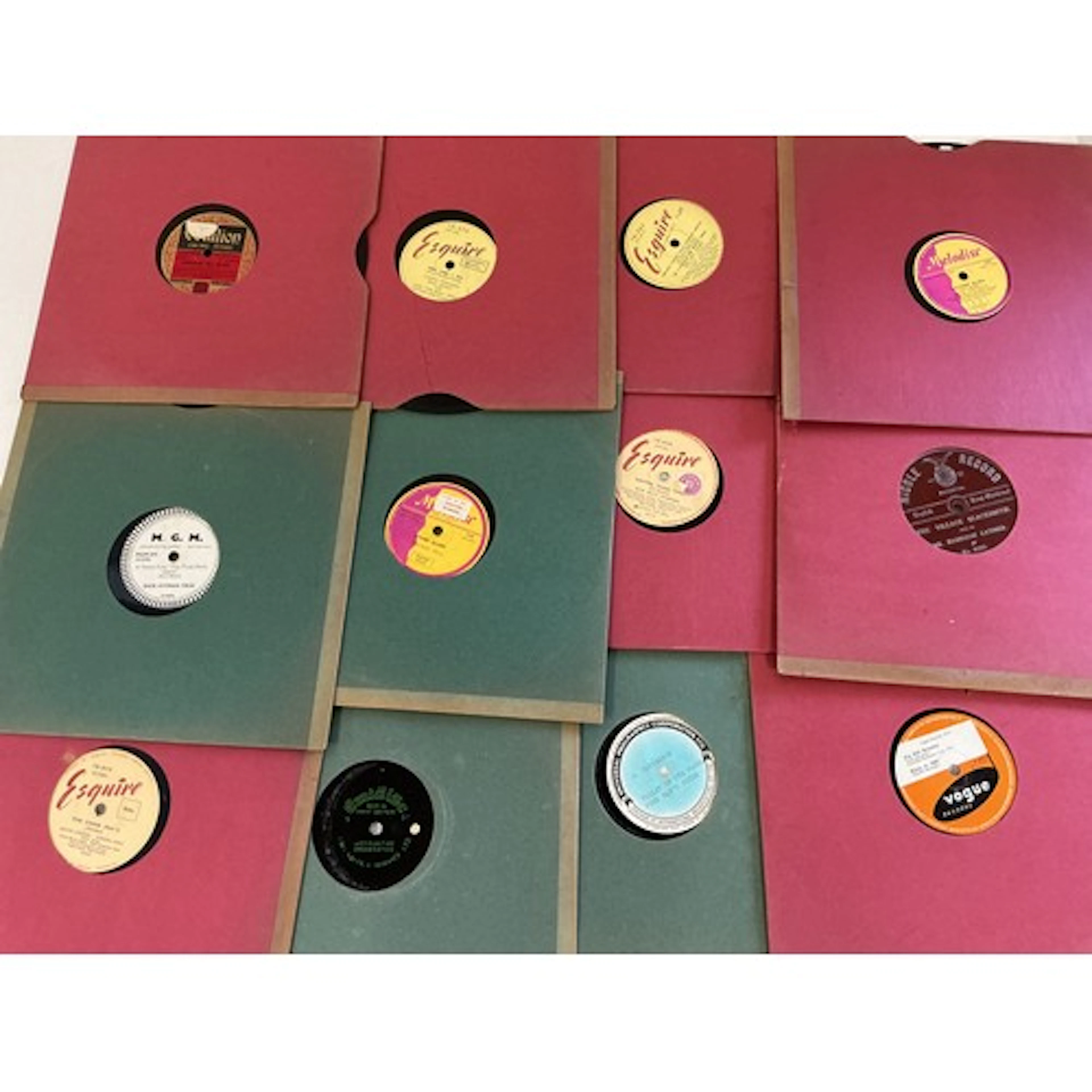 A collection of jazz and blues 78s including demo discs. Var...