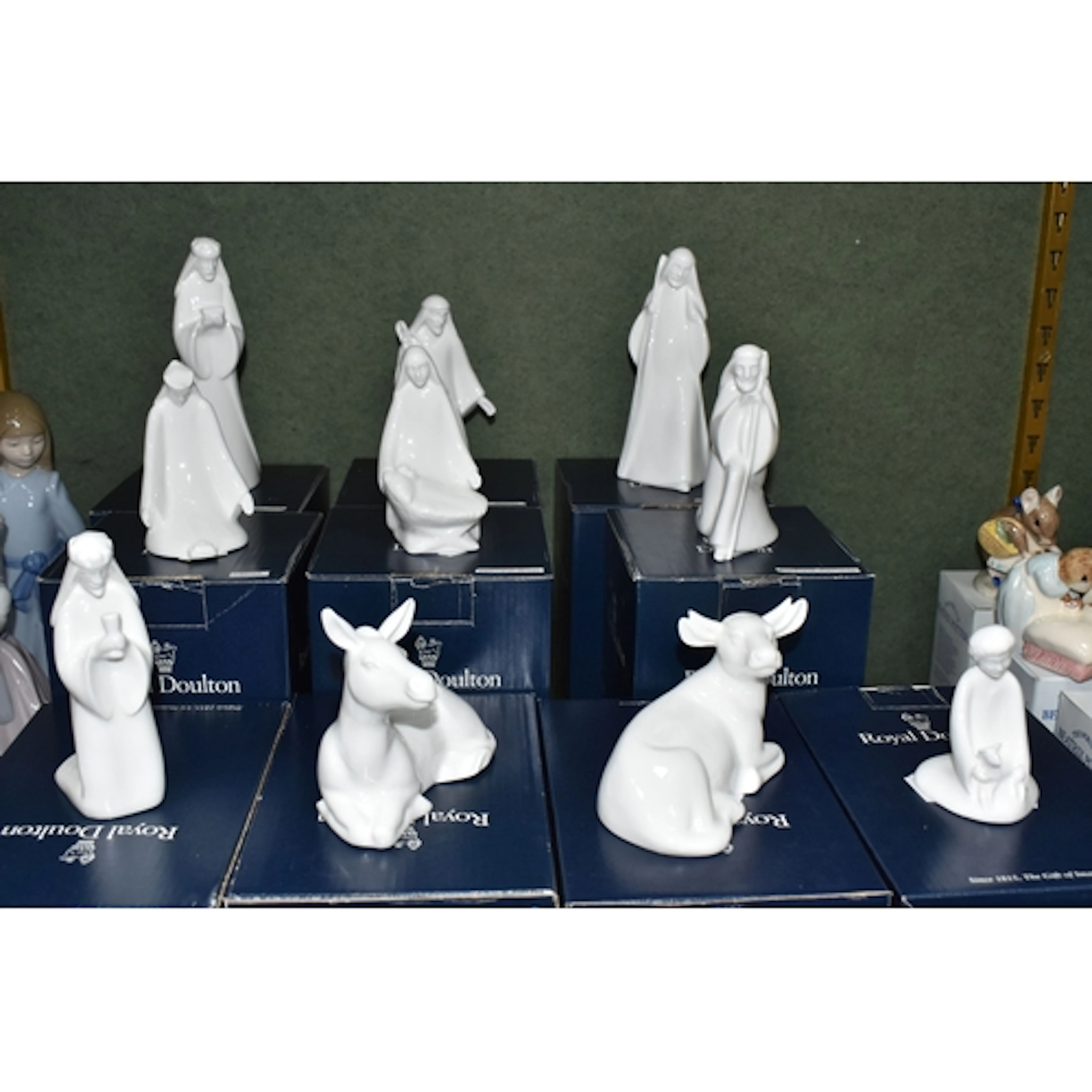 TEN ROYAL DOULTON IMAGES 'THE CHRISTMAS STORY' FIGURES, comp...