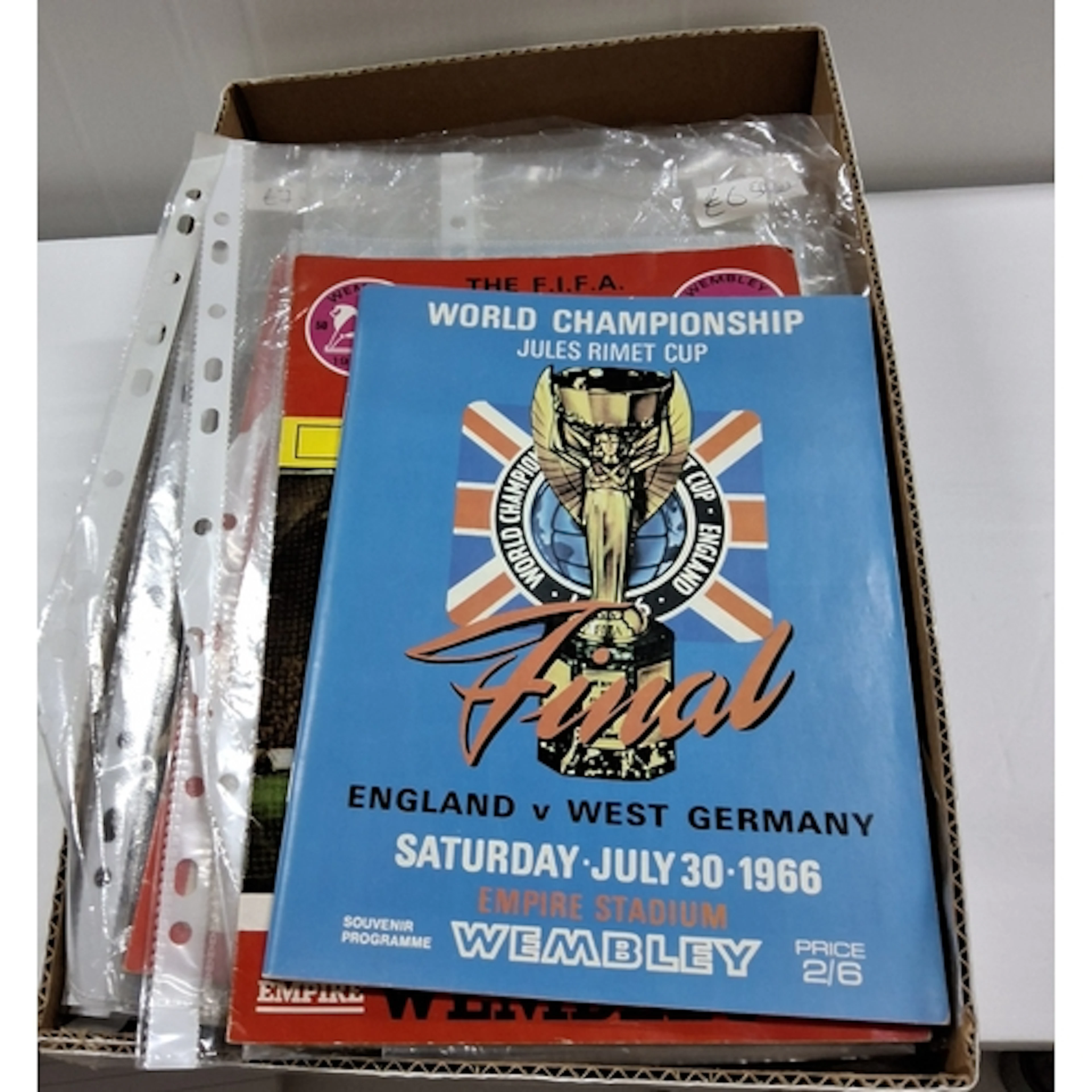A COLLECTION OF FOOTBALL PROGRAMMES comprising England v Wes...