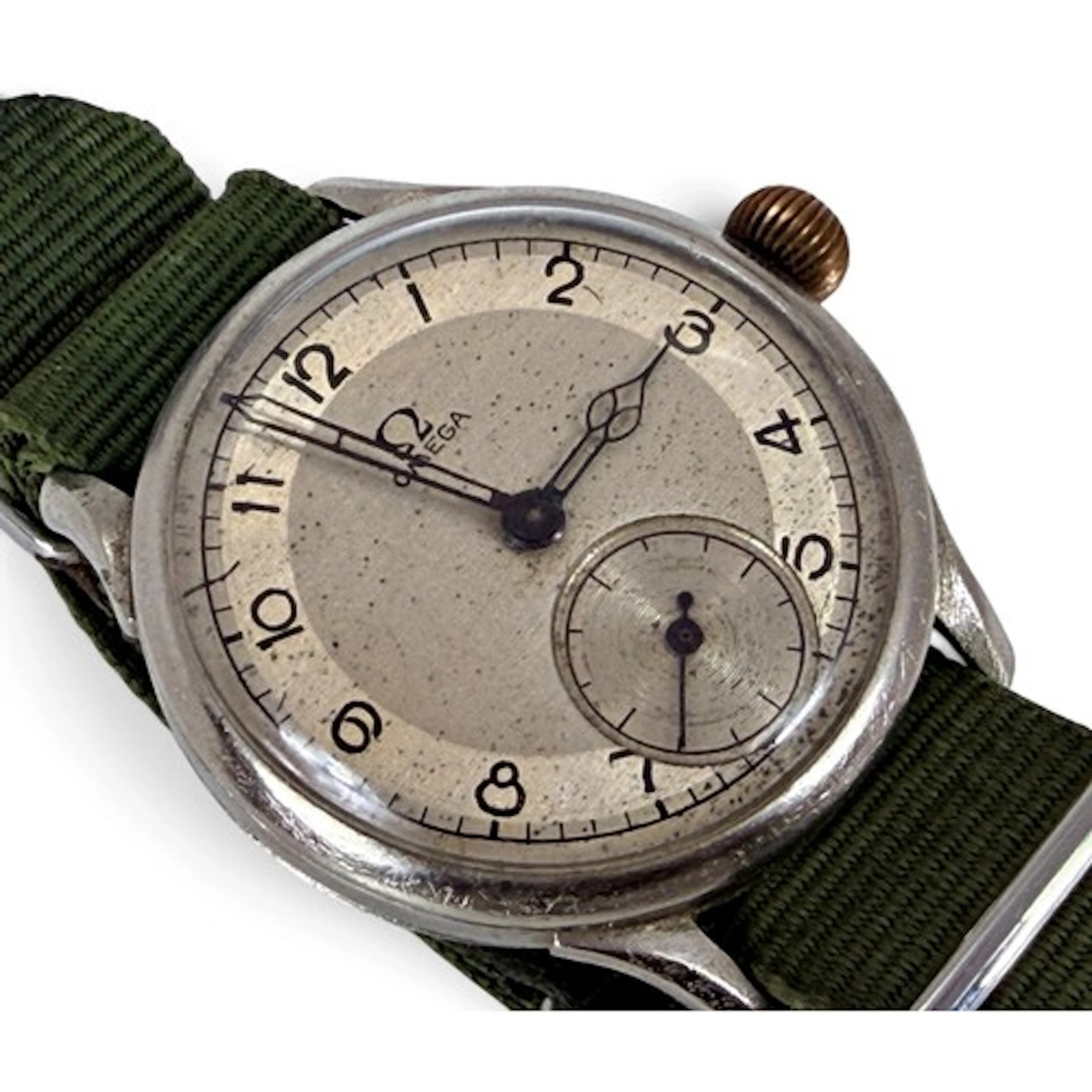 Omega, a gentleman's vintage Military type wristwatch, the s...