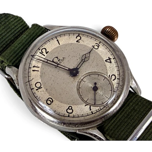 Omega, a gentleman's vintage Military type wristwatch, the s...