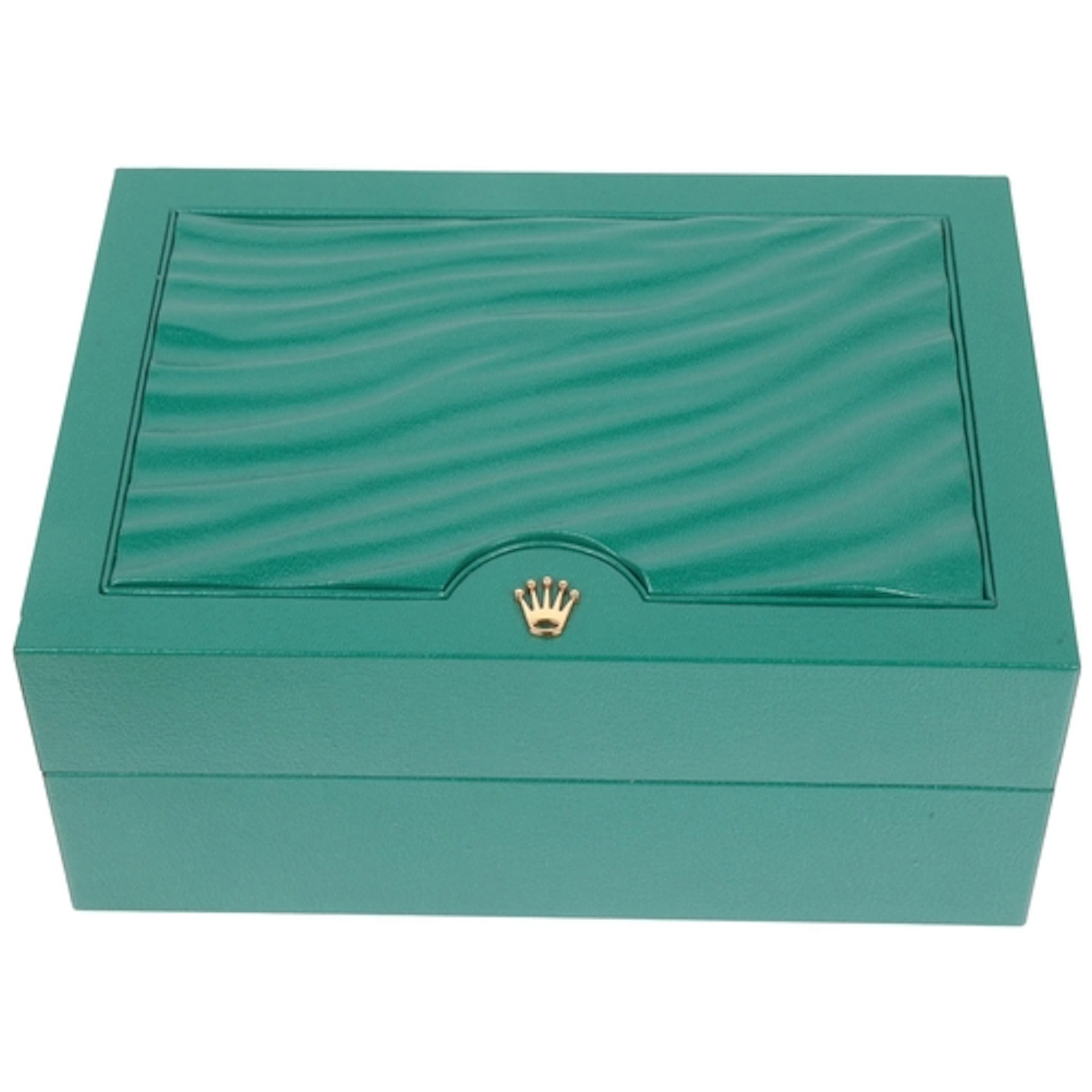 ROLEX - a green leather Datejust/Oyster Perpetual watch box,...