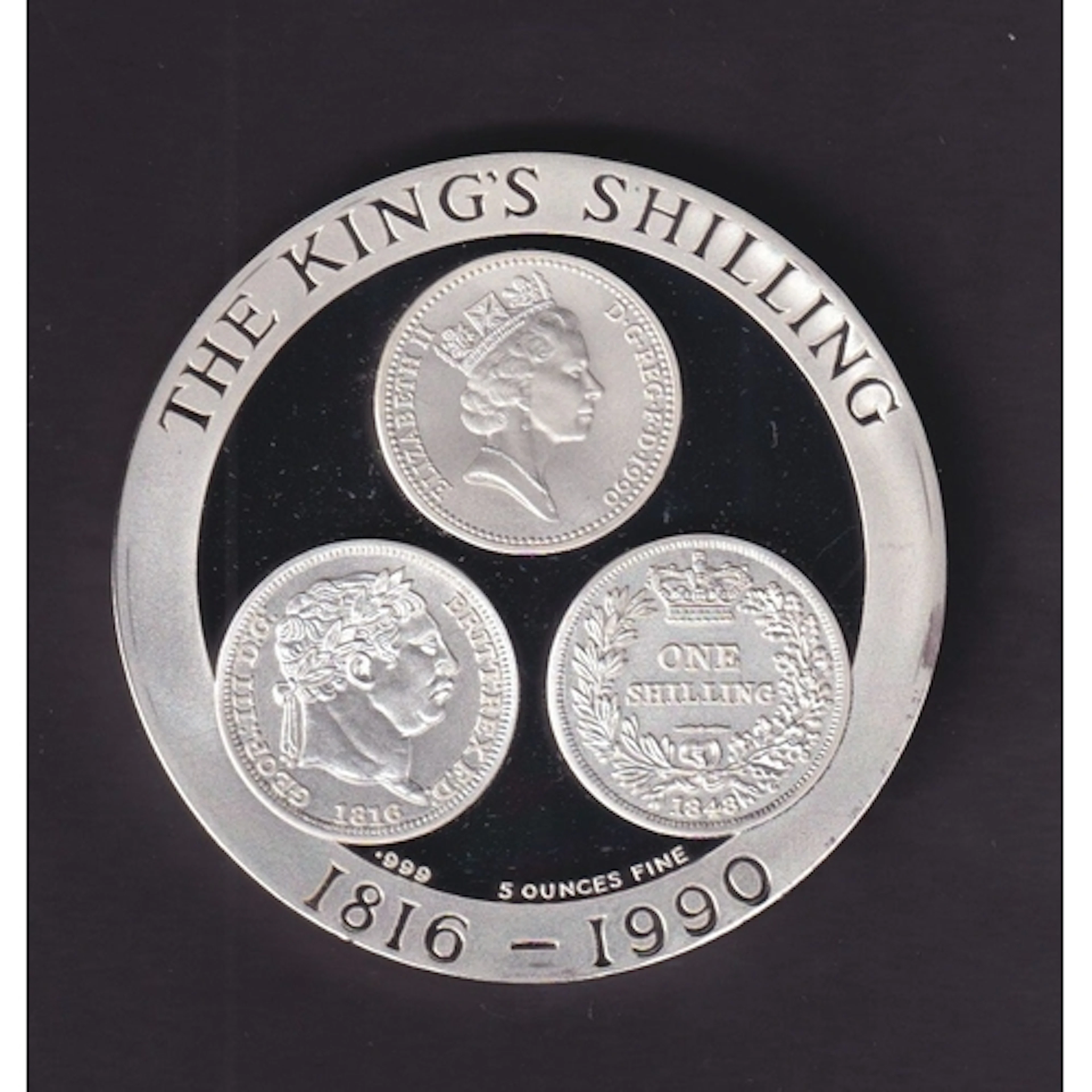 1990 British Numismatic Trade Association Coinex silver proo...