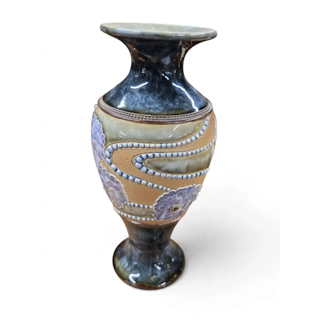 A nice 19th Century Doulton Lambeth Stoneware Vase. H 22 cm ...
