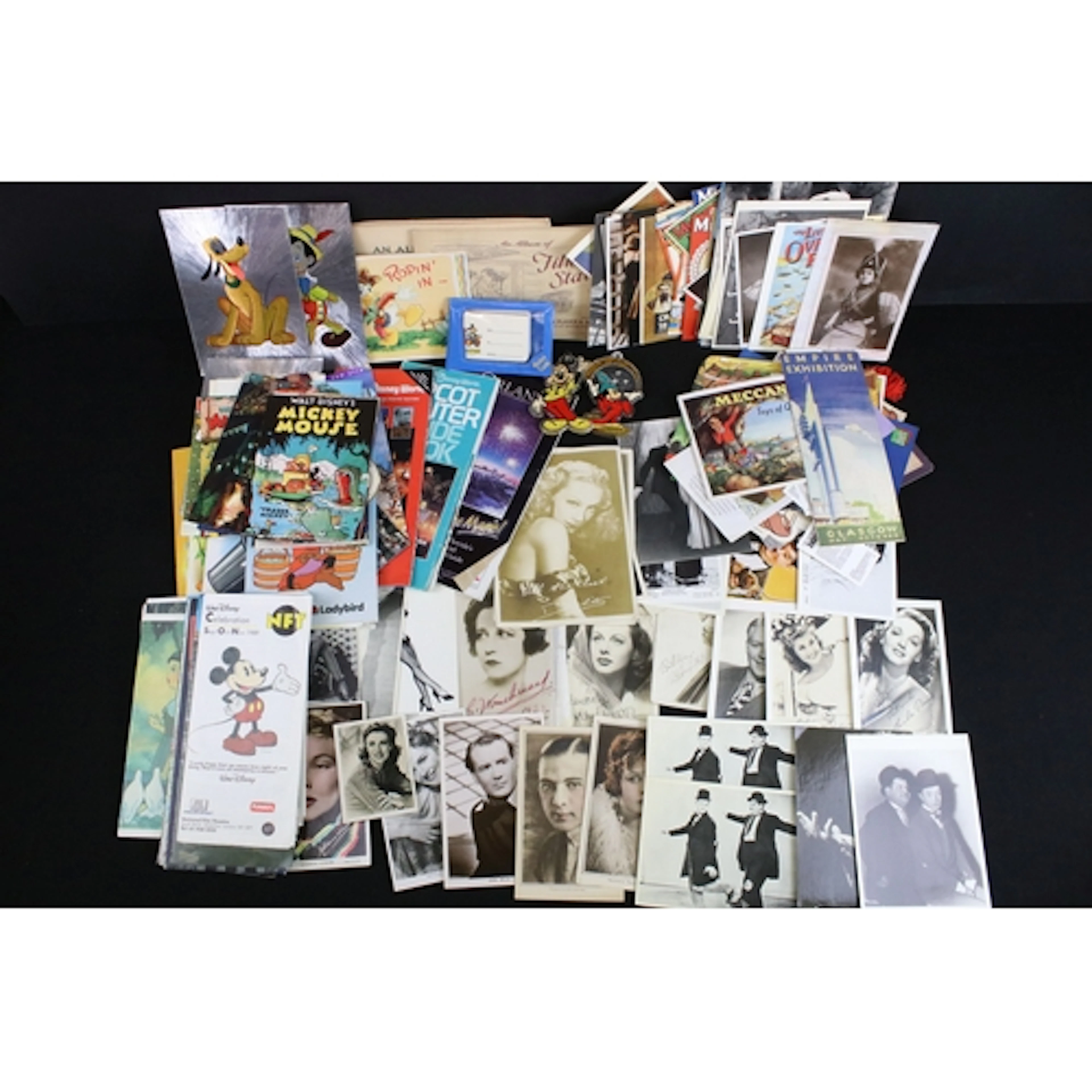 Collection of mainly Walt Disney ephemera to include: postca...