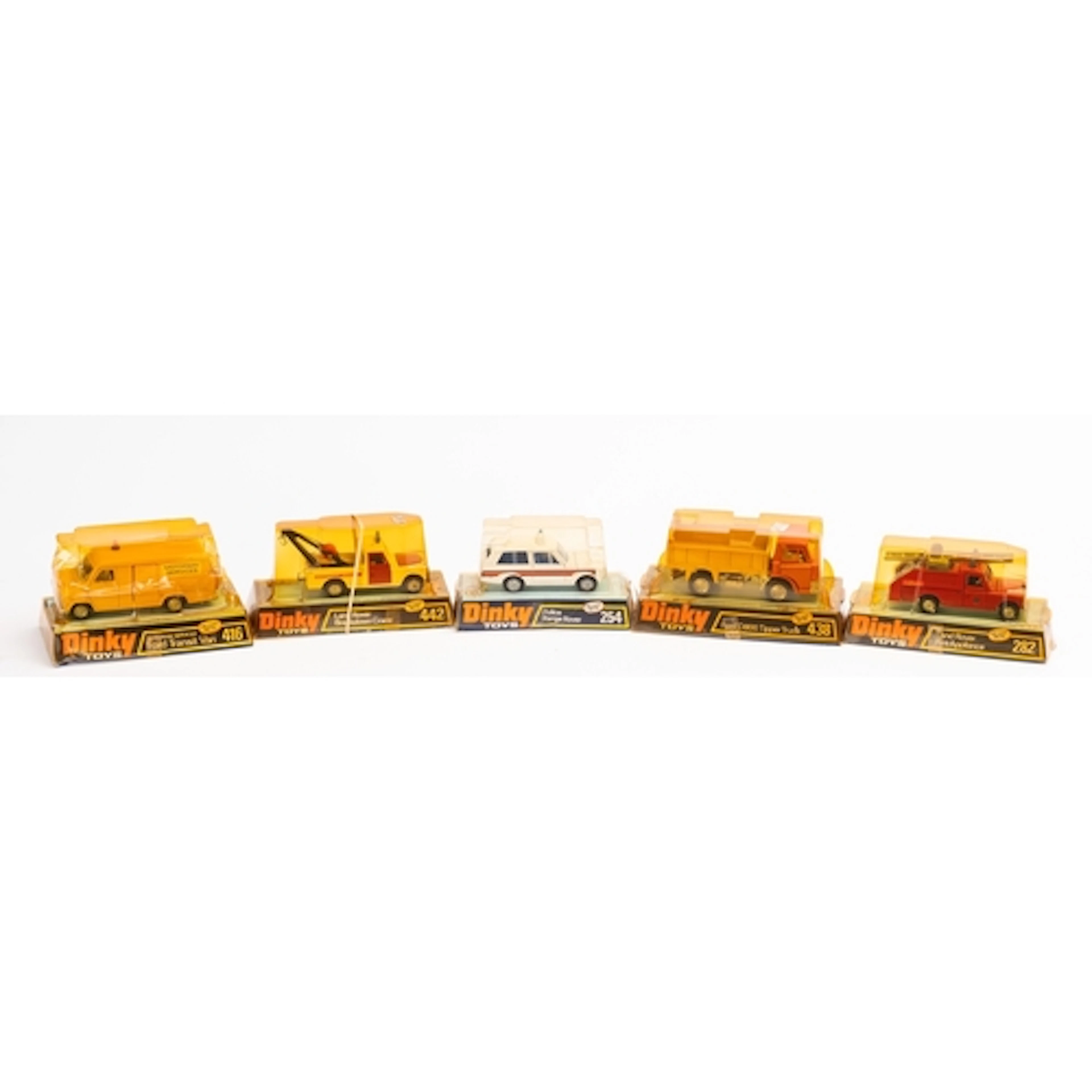 A Dinky Toys Land Rover Fire Appliance 282. Together with fo...