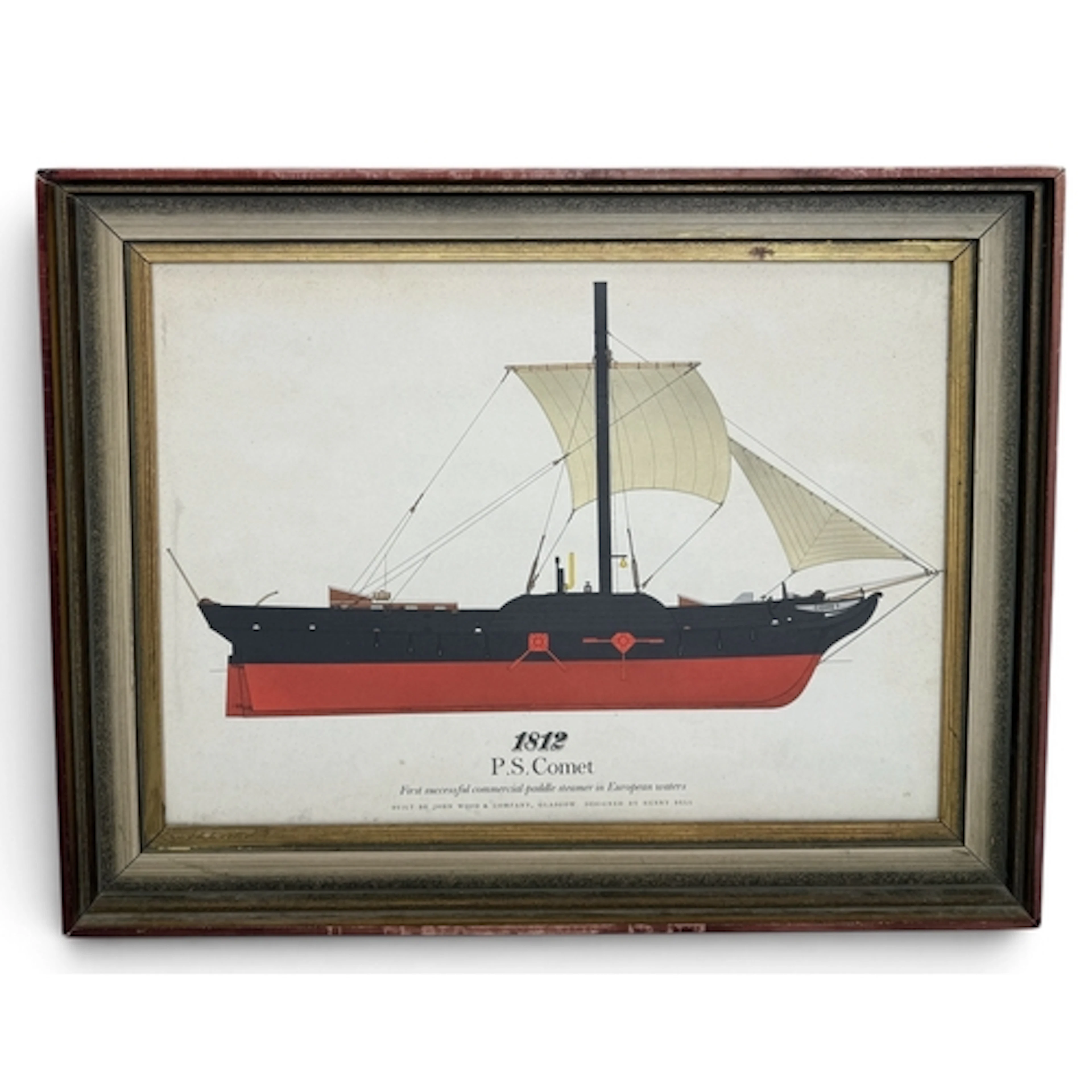 AFTER WILLIAM CALCOTT KNELL: H. M WARSTEAM THE FRIGATE THE T...