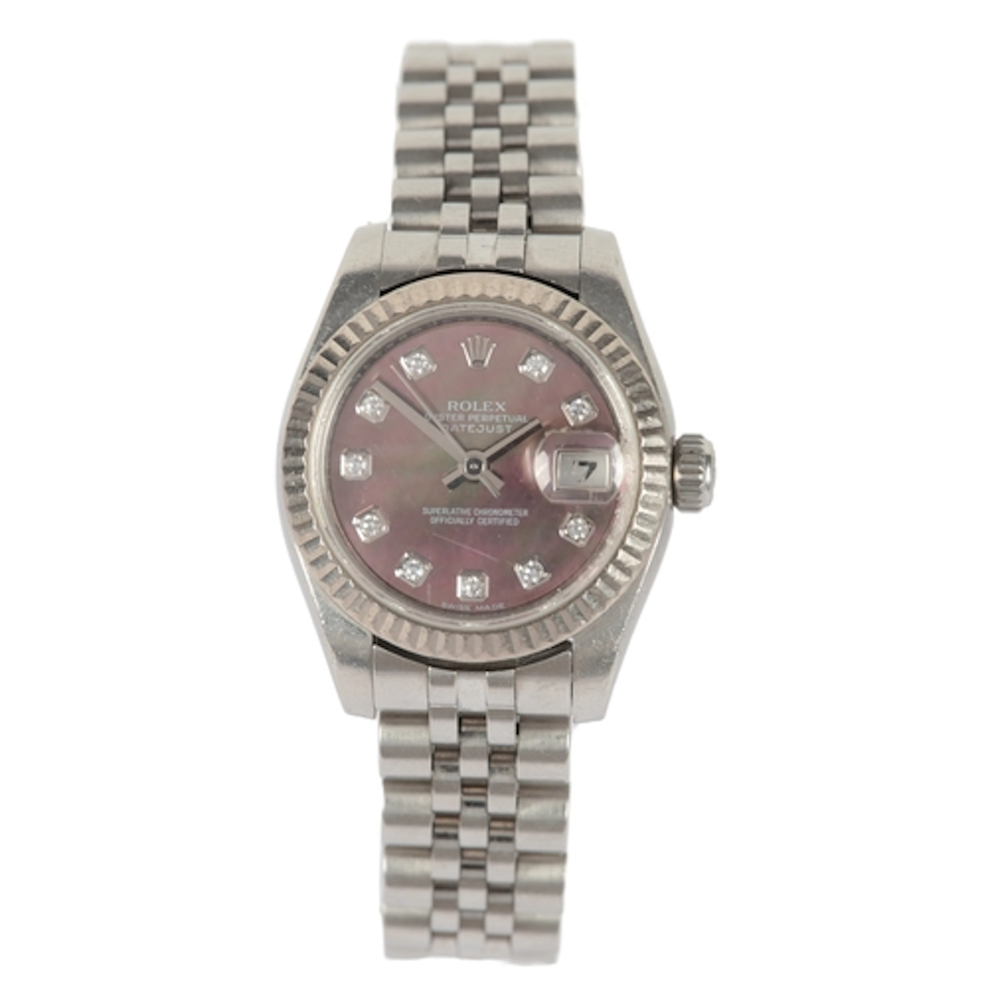 A lady's 2007 stainless steel Rolex Oyster Perpetual Datejus...