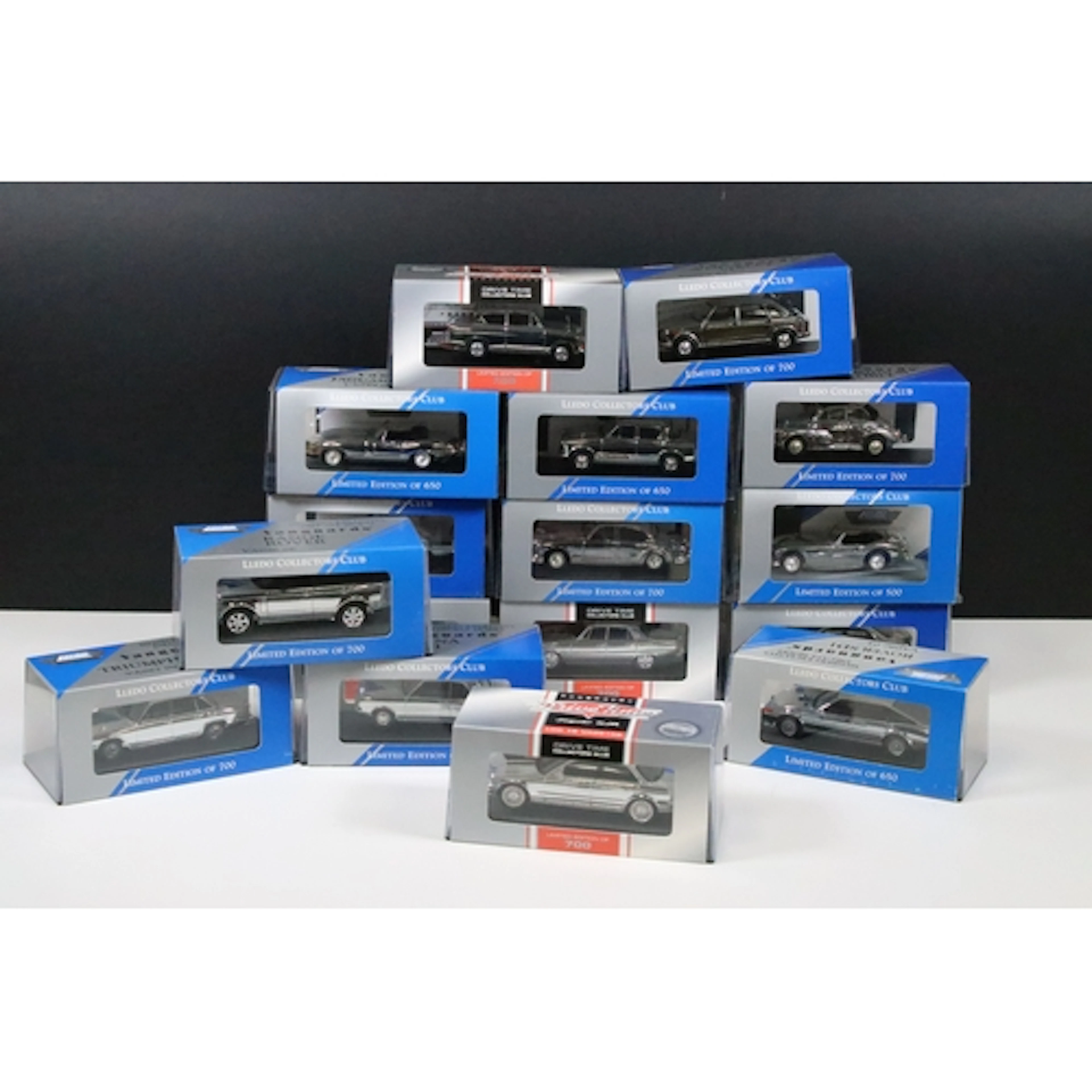 16 Boxed / cased Corgi and Lledo Chrome Vanguards Member's E...