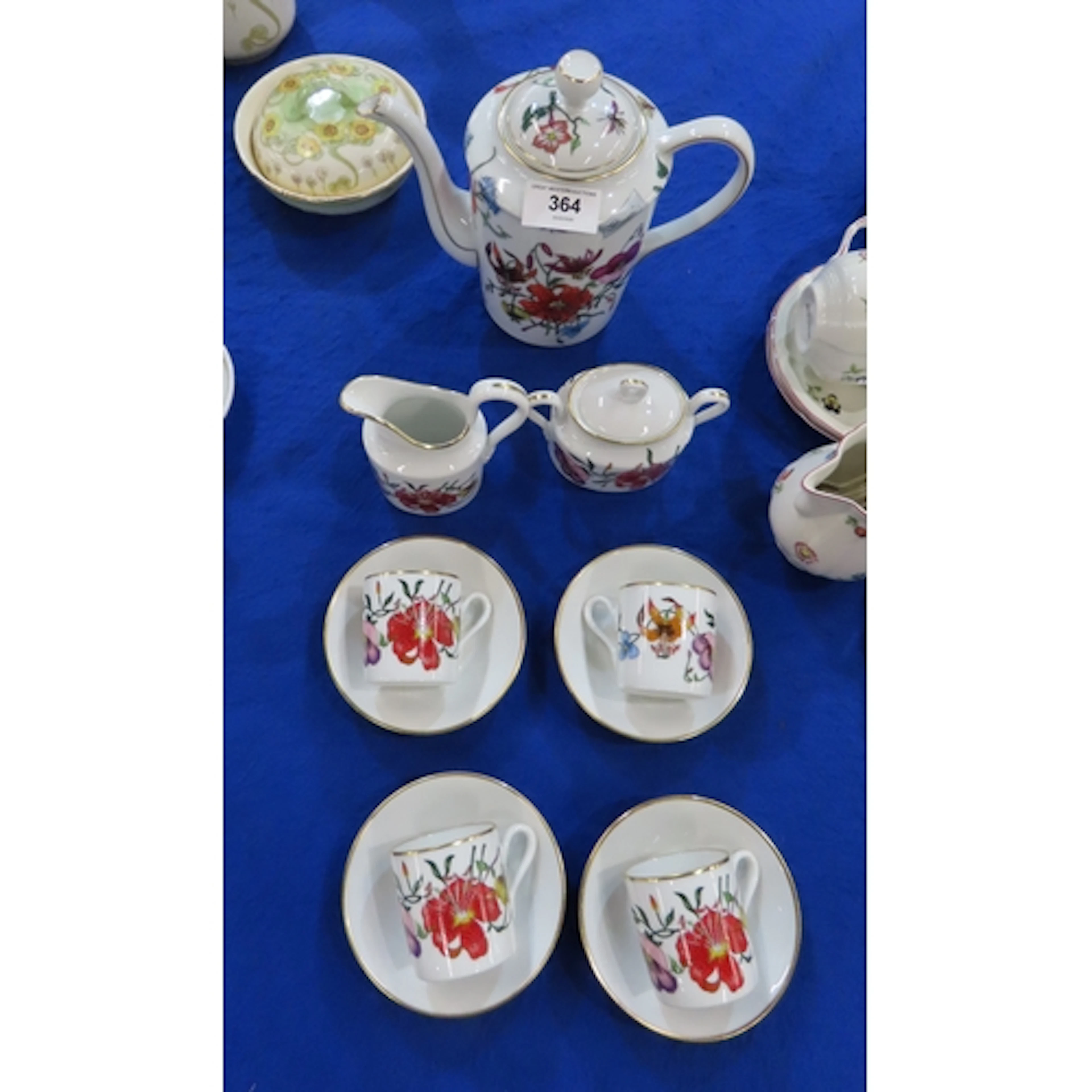 A Richard Ginori for Gucci coffee set comprising coffee pot,...
