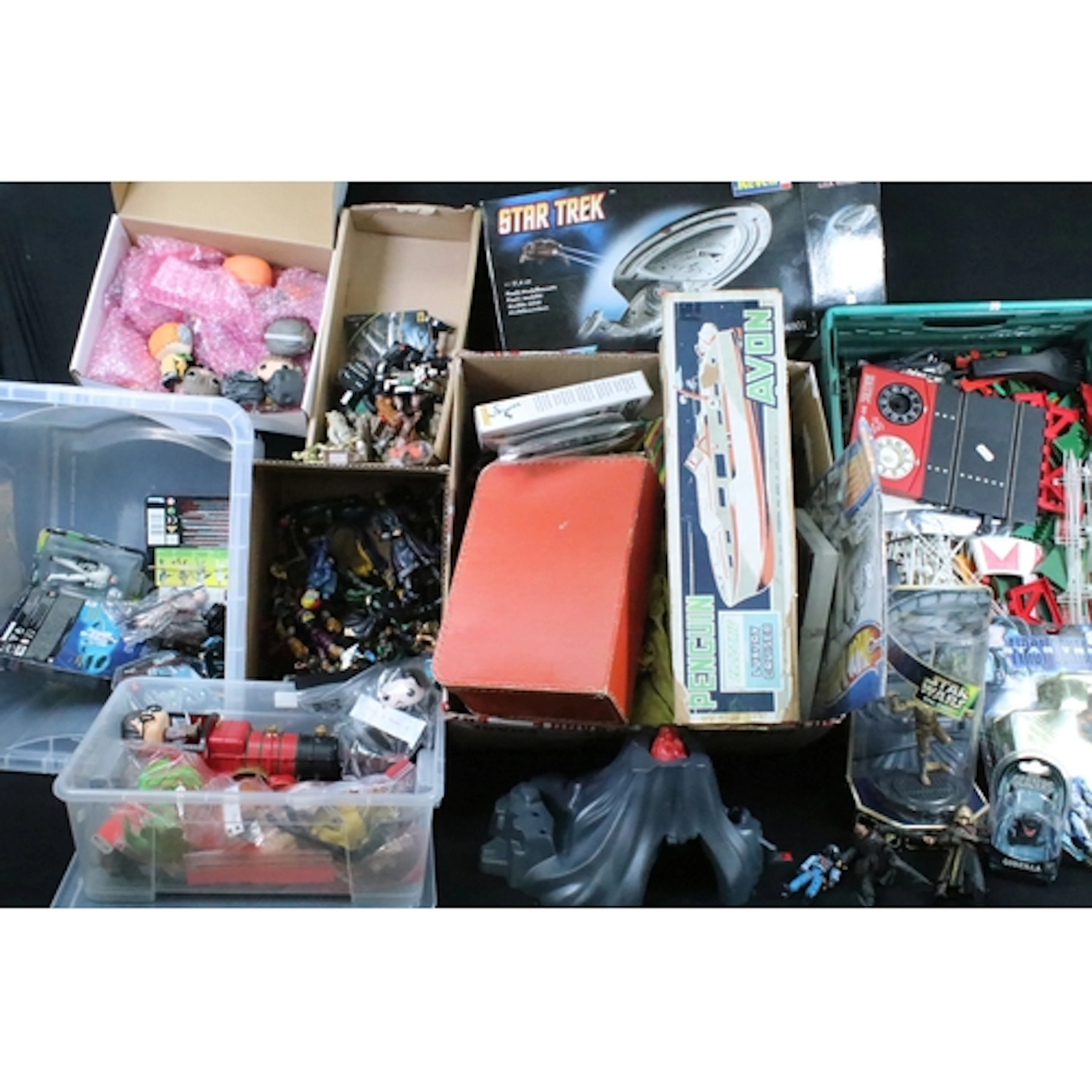 Large collection of mixed toys and games featuring carded Pl...