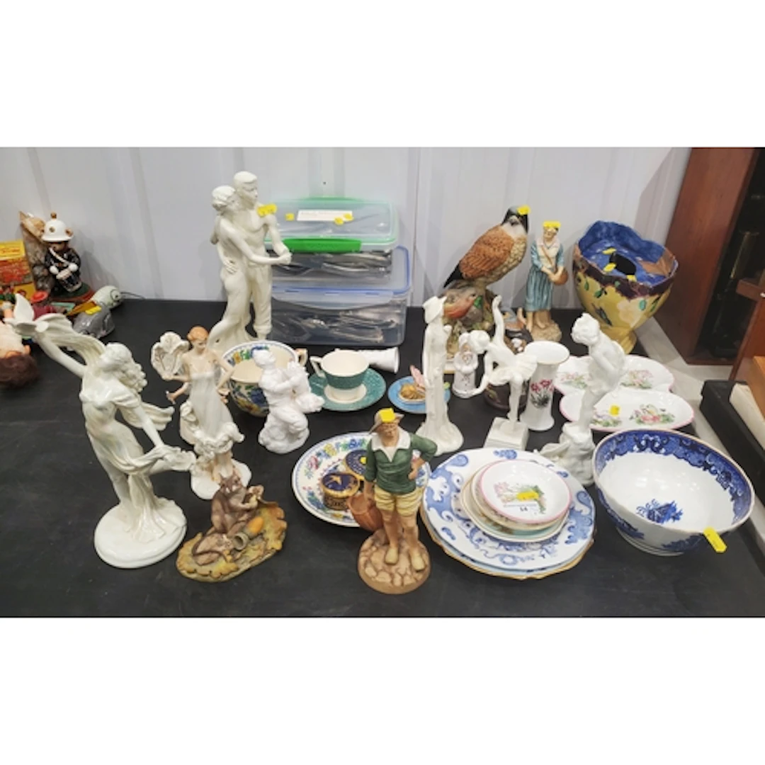 Seven Royal Worcester Figurines (one A/F), various other Fig...