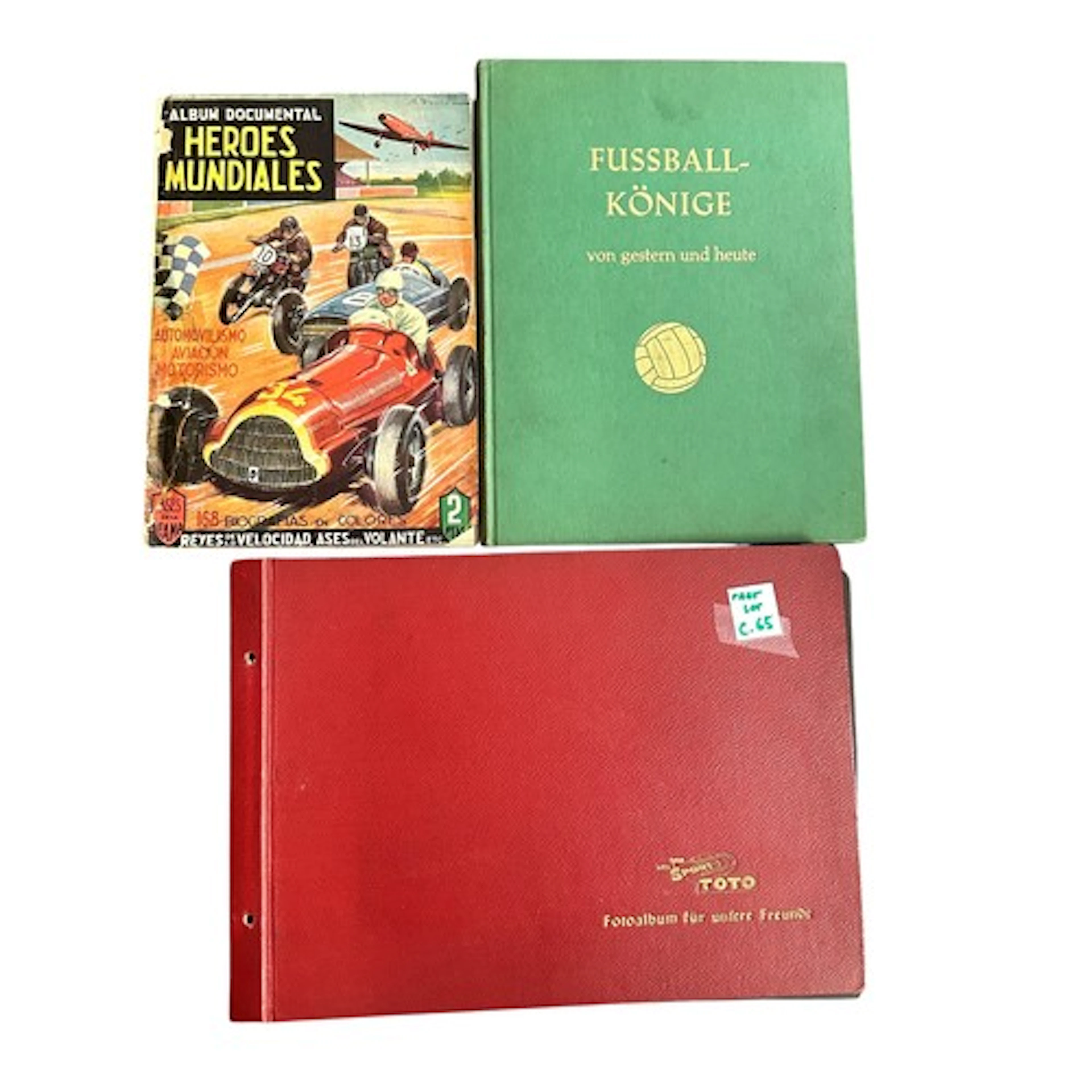 Albums x 3: 1962, 'Fussball Koenig von Gestern und Heute', b...