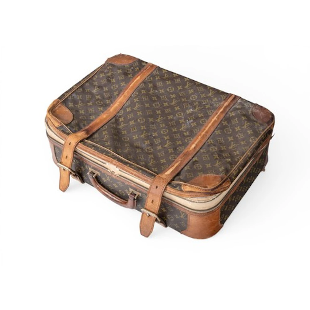 A LOUIS VUITTON CASE, with monogrammed exterior and leather ...