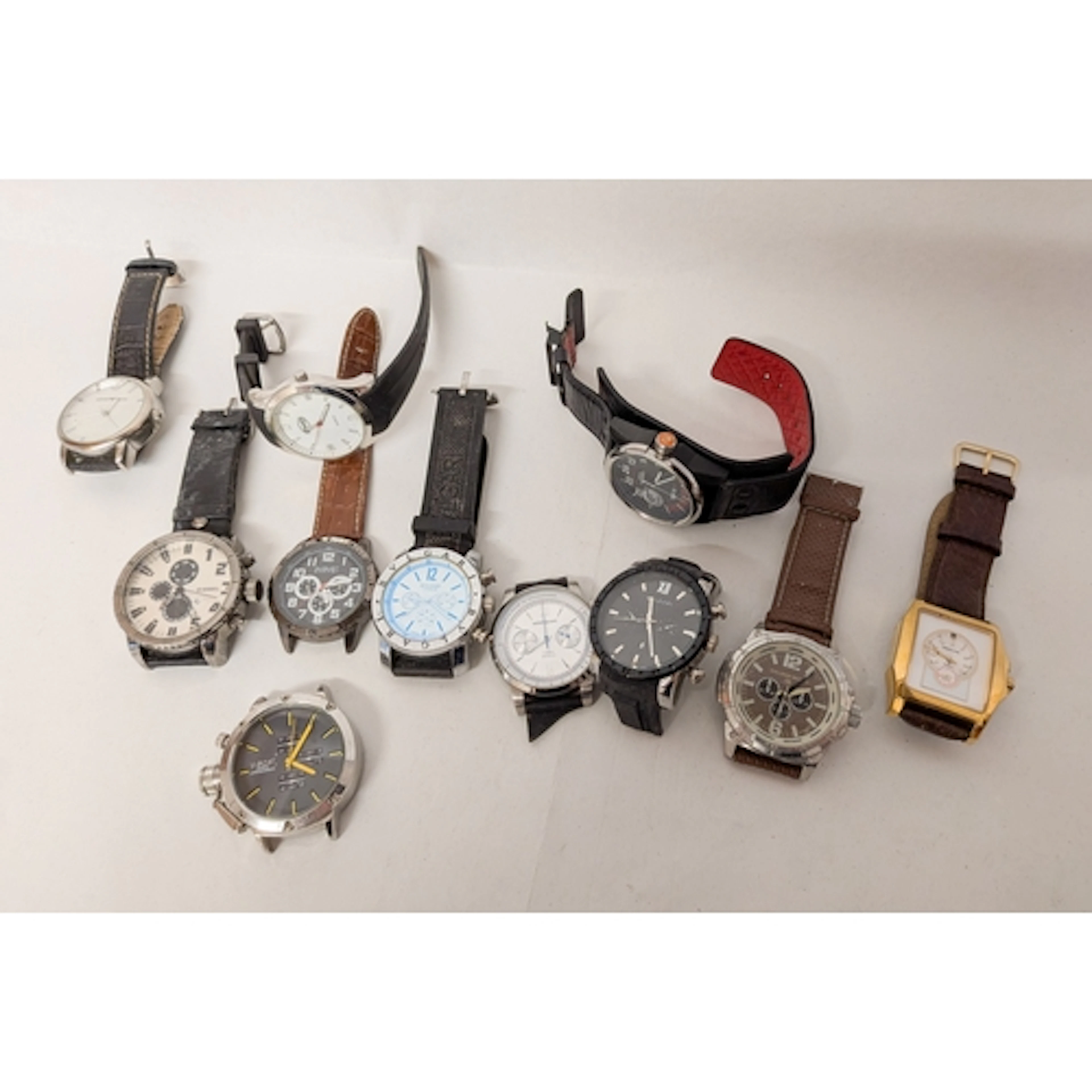 A collection of eleven modern gent's wrist watches to includ...