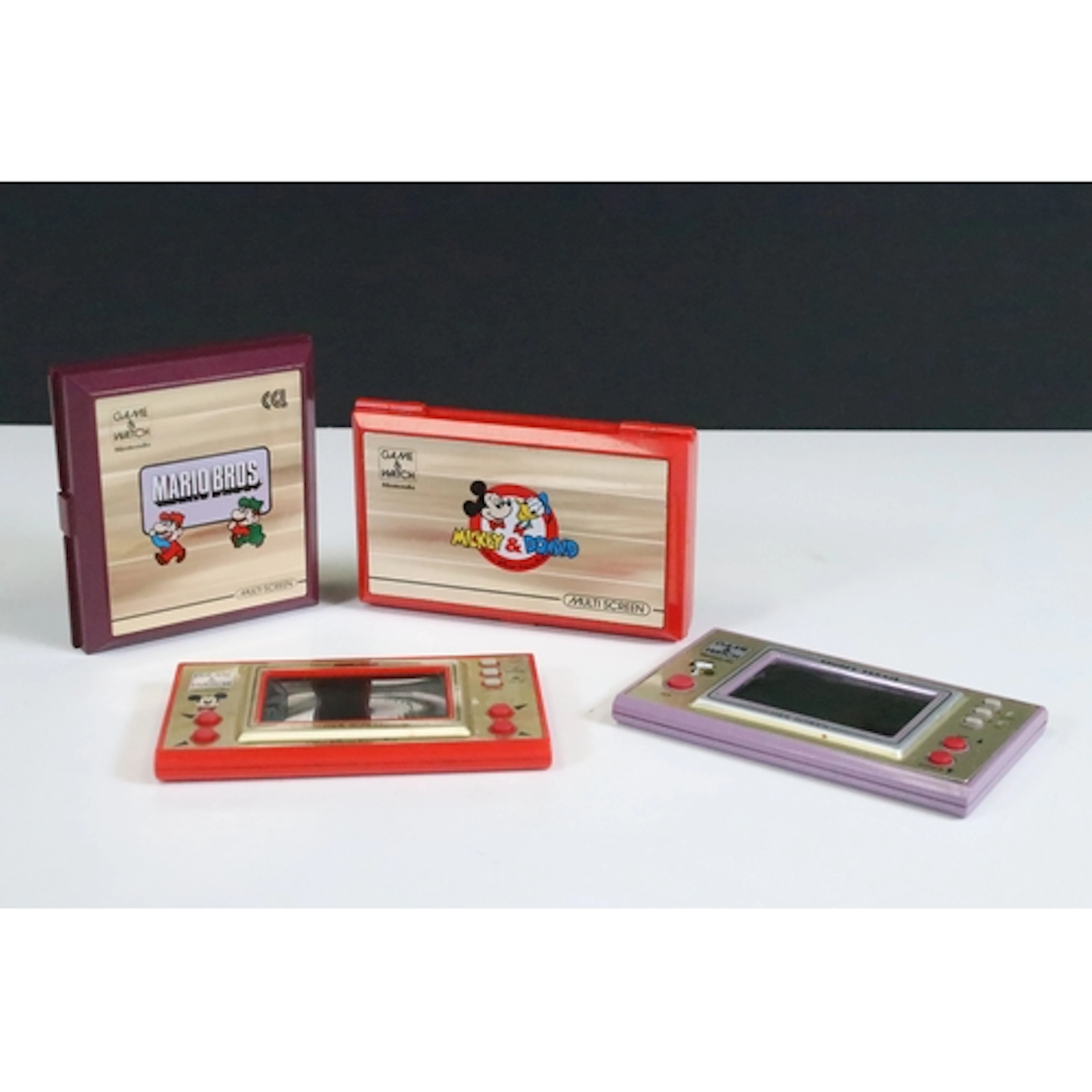 Retro Gaming - Four Nintendo Game & Watch handheld games con...