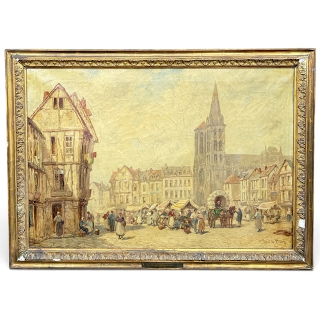 PIERRE LE BOUEFF (FRENCH ACTIVE 1899-1920): : FALAISE NORMAN...