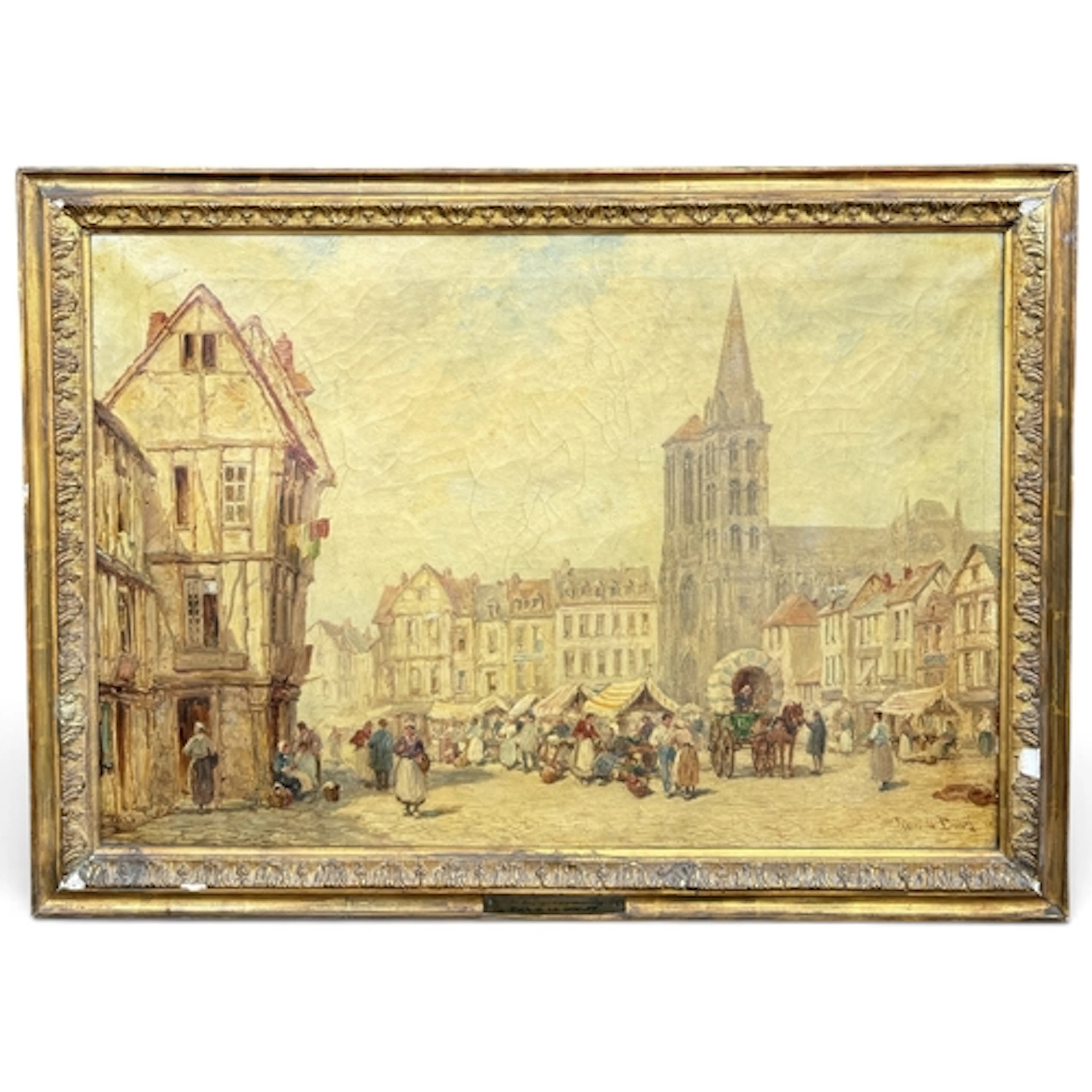 PIERRE LE BOUEFF (FRENCH ACTIVE 1899-1920): : FALAISE NORMAN...