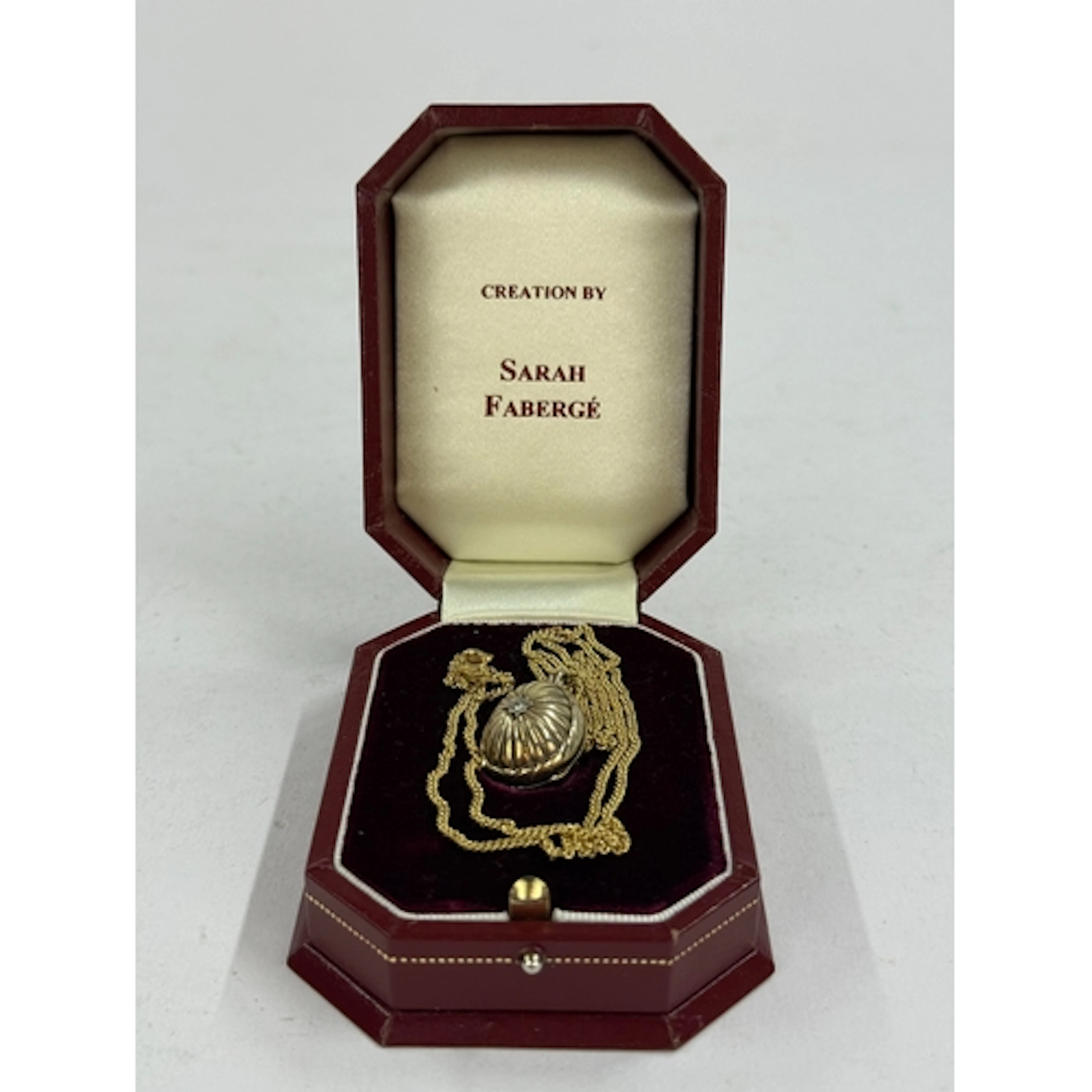 Jewellery: Sarah Faberge- a limited edition diamond set gold...