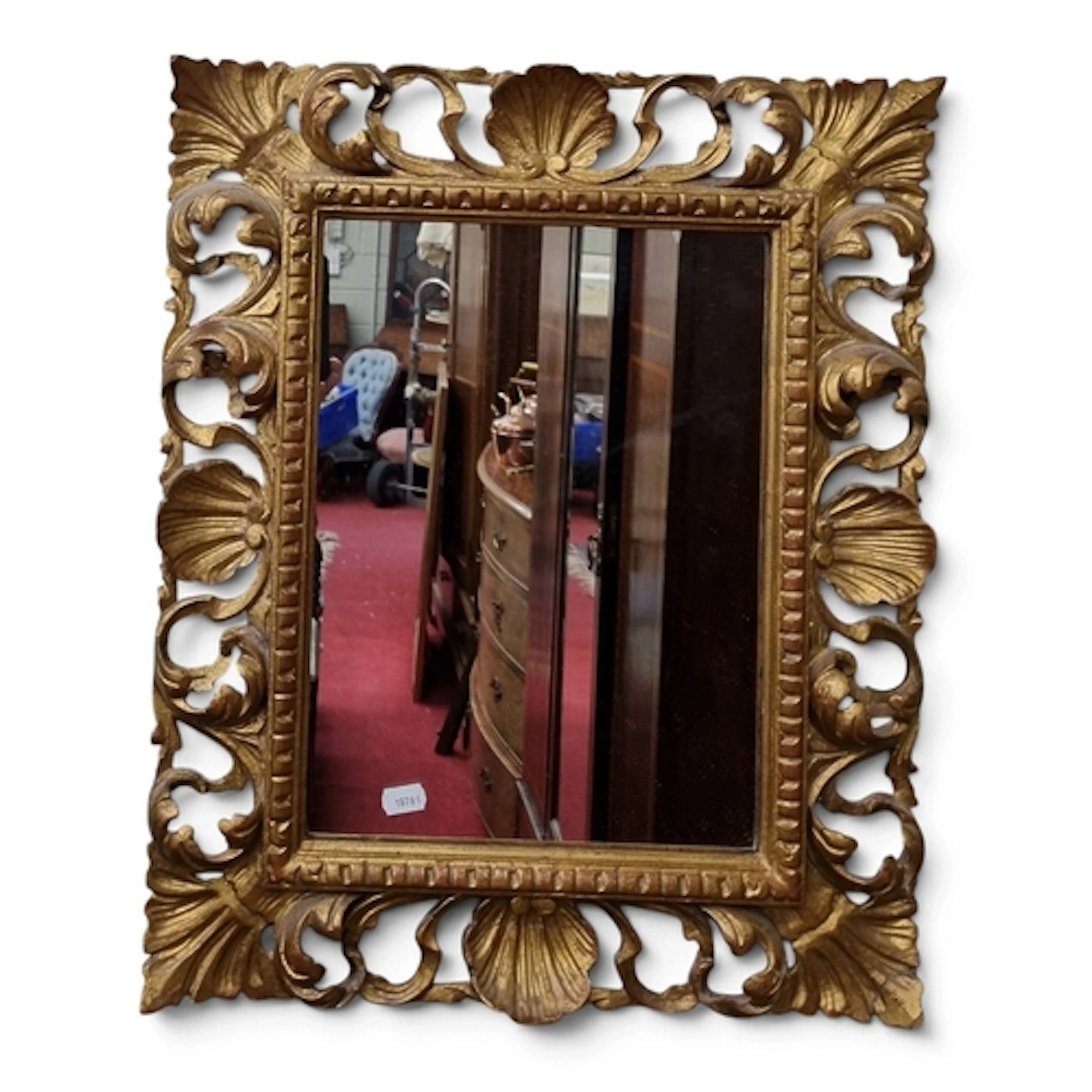 A good 19th Century Timber Gilt rectangular Irish Mirror. H ...