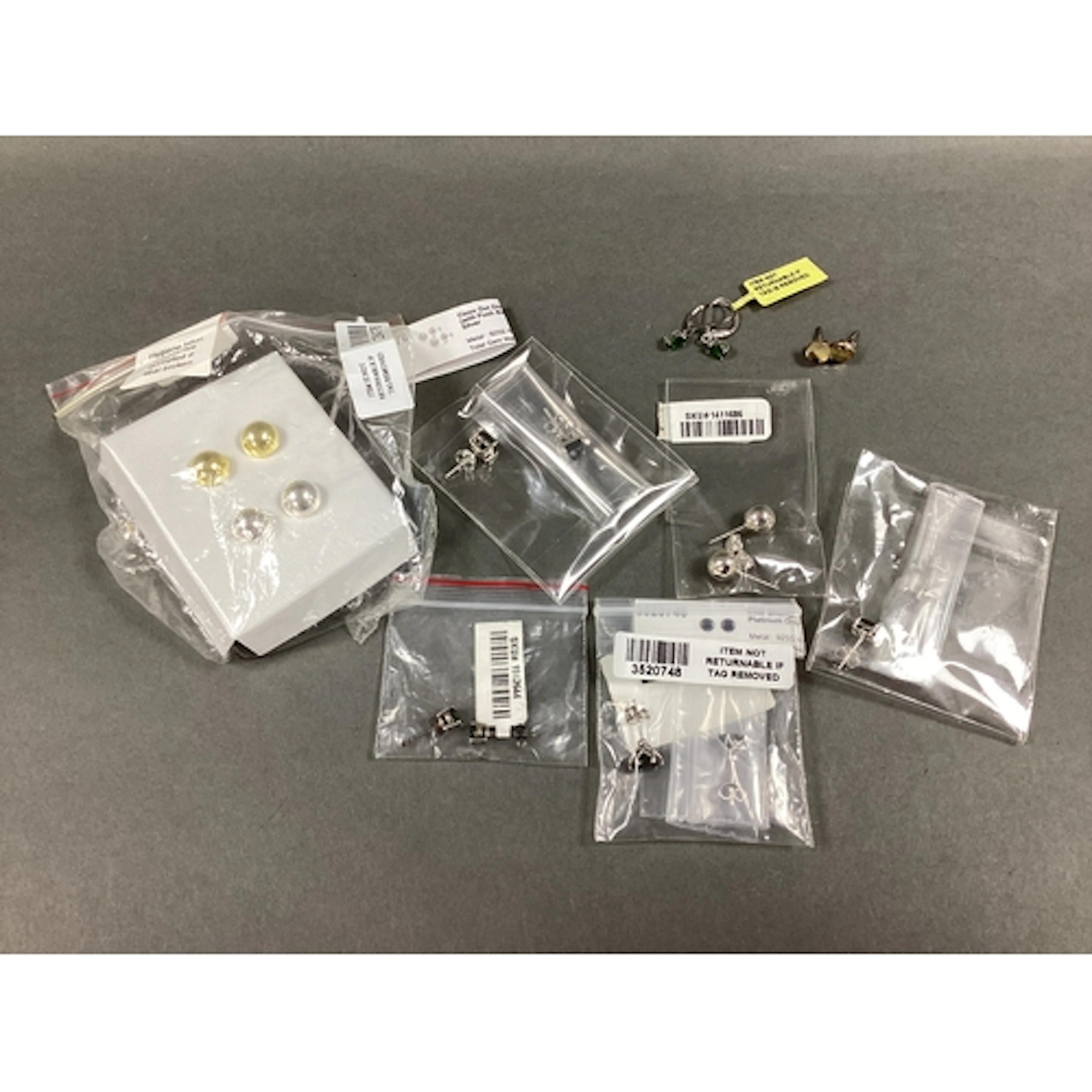 A Selection of Modern "925" and Other Earrings, including st...
