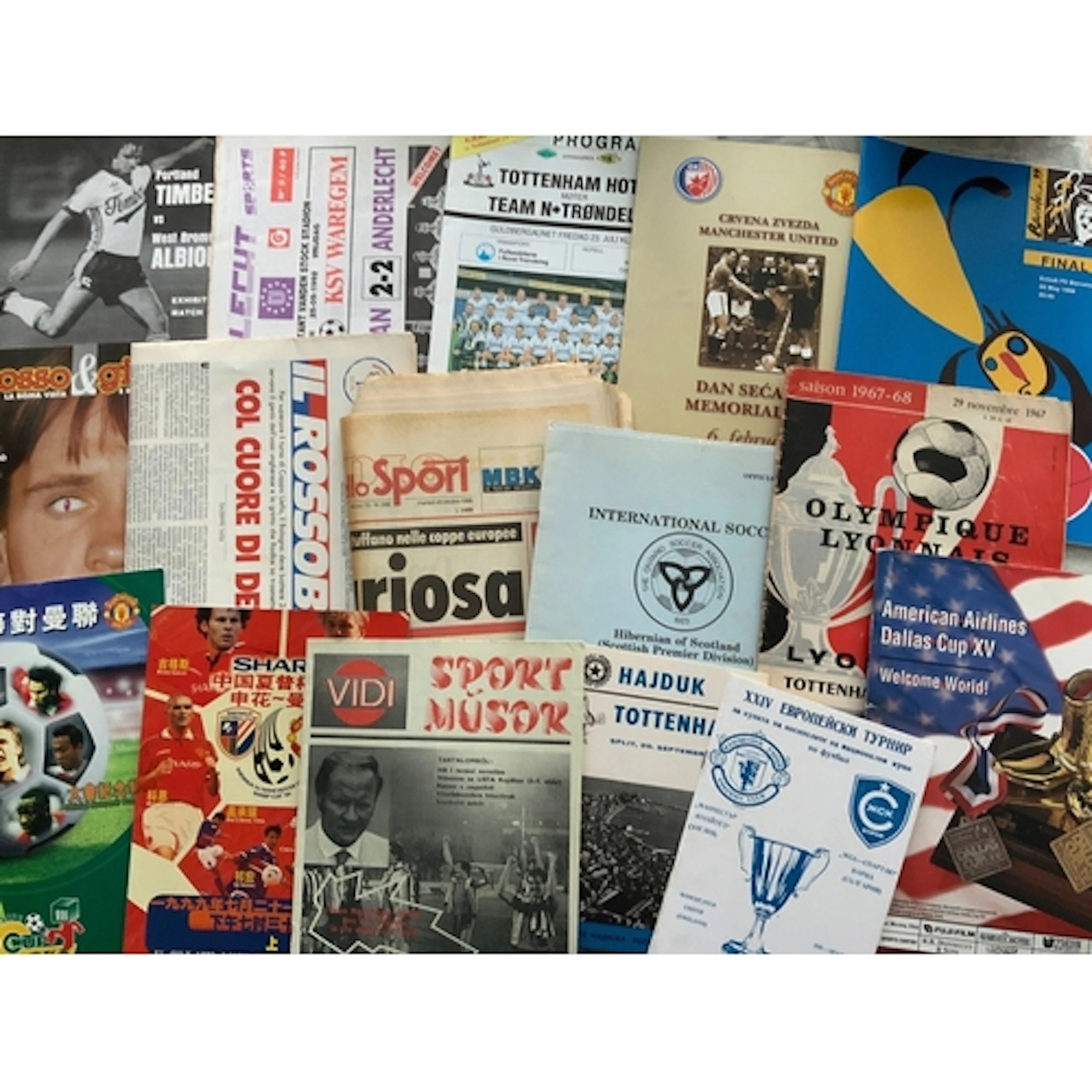 English Football Clubs Abroad Football Programmes: Some very...