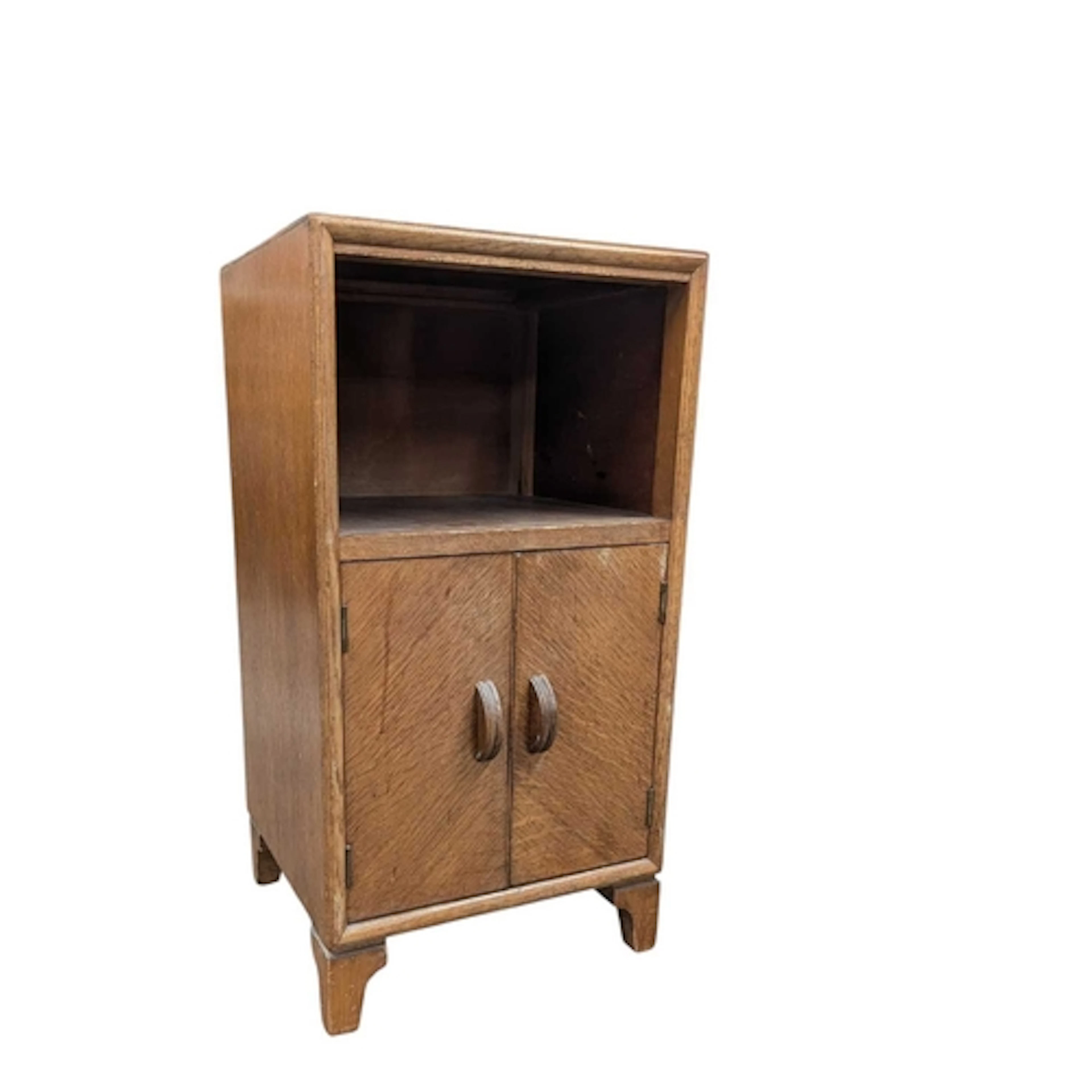 Herbert Gibbs, British - Art Deco style oak bedside cabinet....