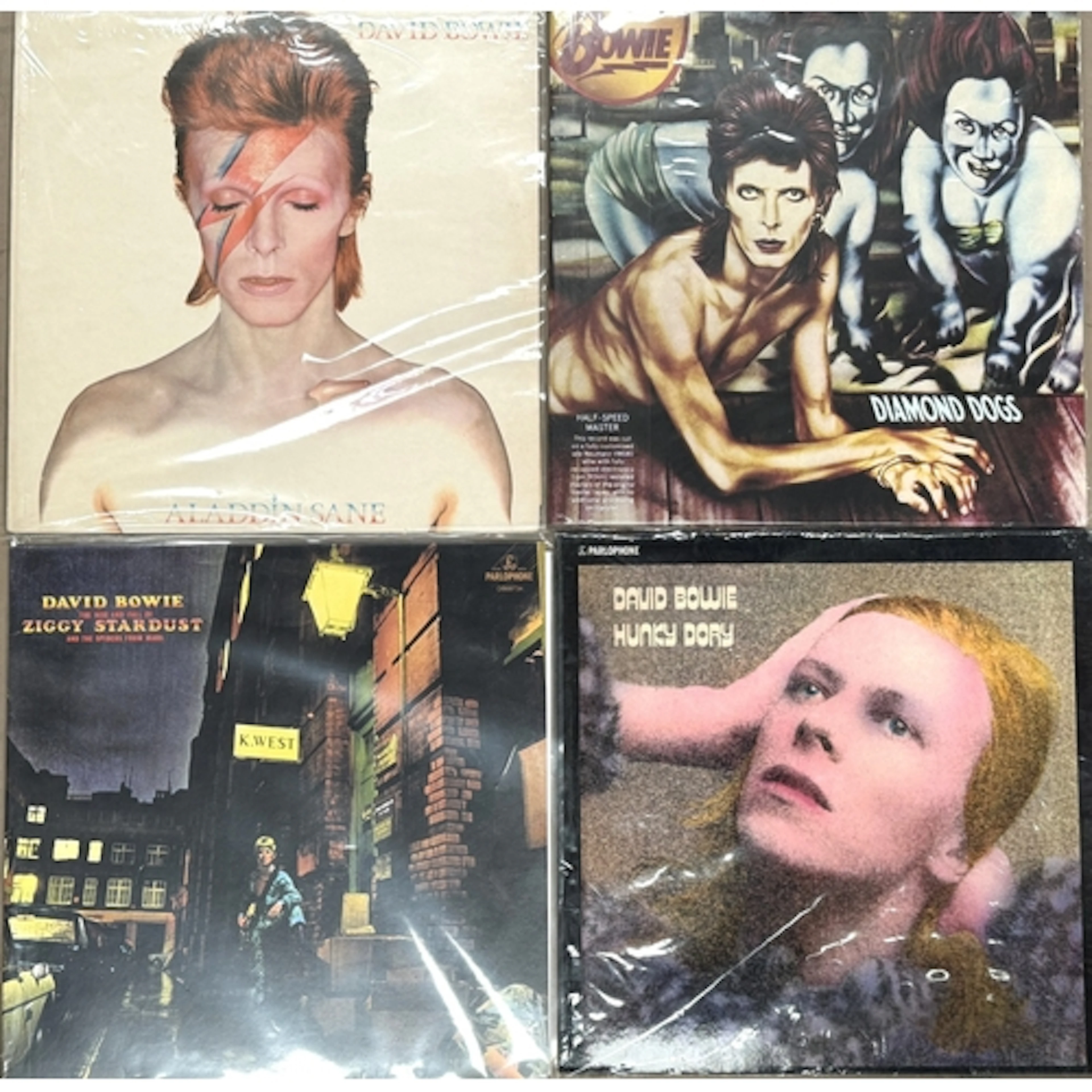 Four David Bowie LPs - Aladdin Sane, RCA RS1001 (LSP4852) CP...