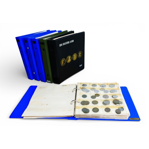 Six coin collector's albums of 19th and 20th century interna...