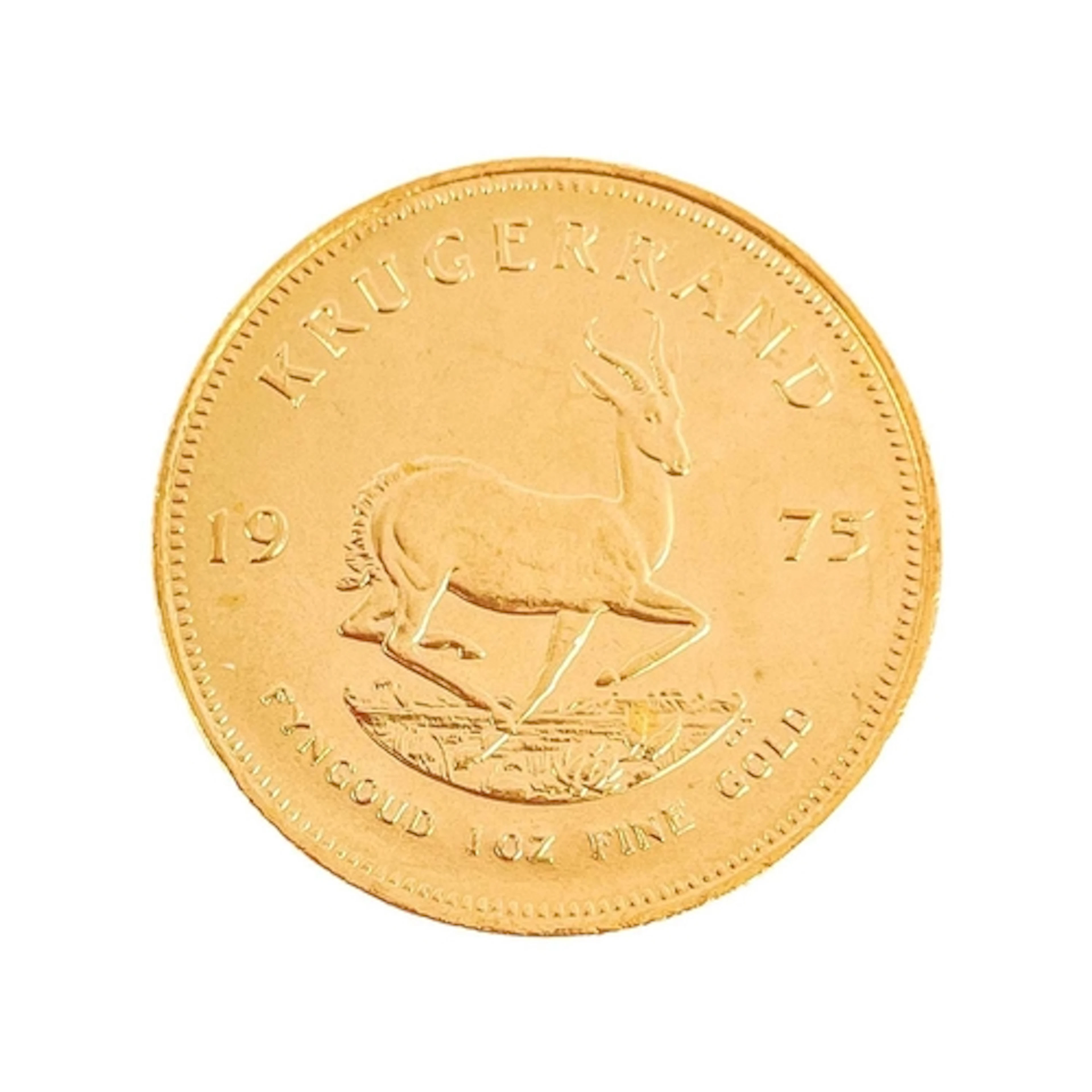 1975 Gold full Krugerrand. 1975 gold full Krugerrand in ef c...