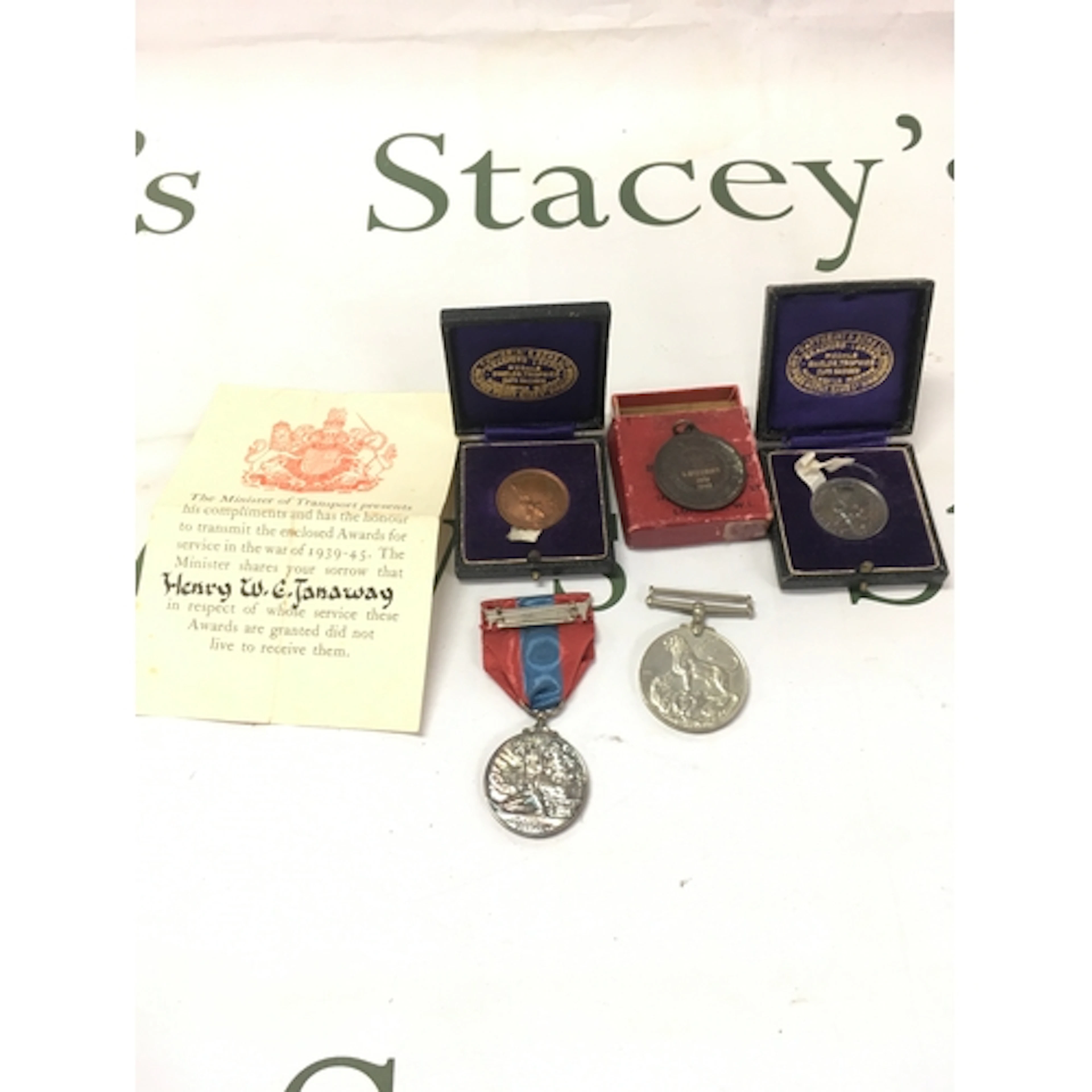 WW2 medals and poetry medals to Dora Francis and janaway.