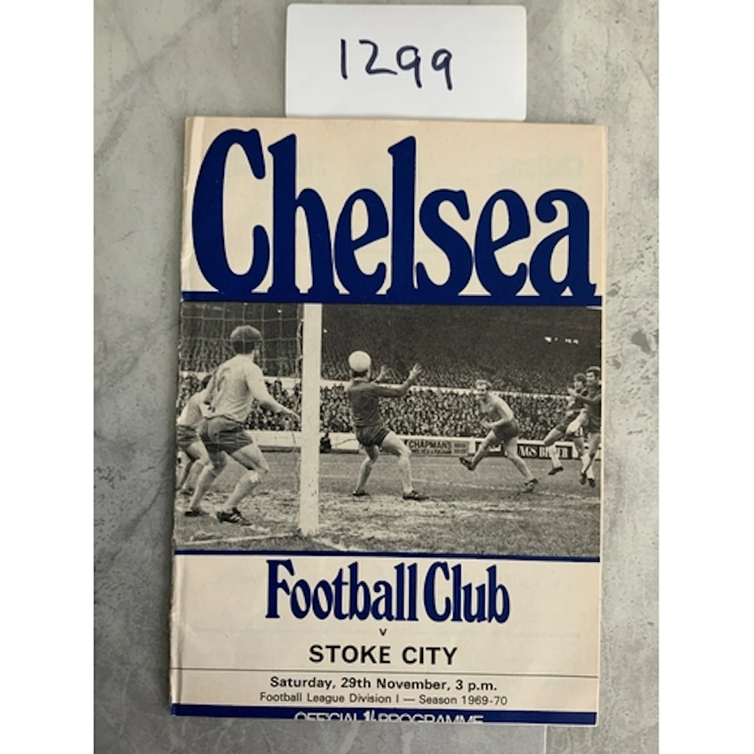 69/70 Chelsea v Stoke City Postponed Football Programme: Rar...