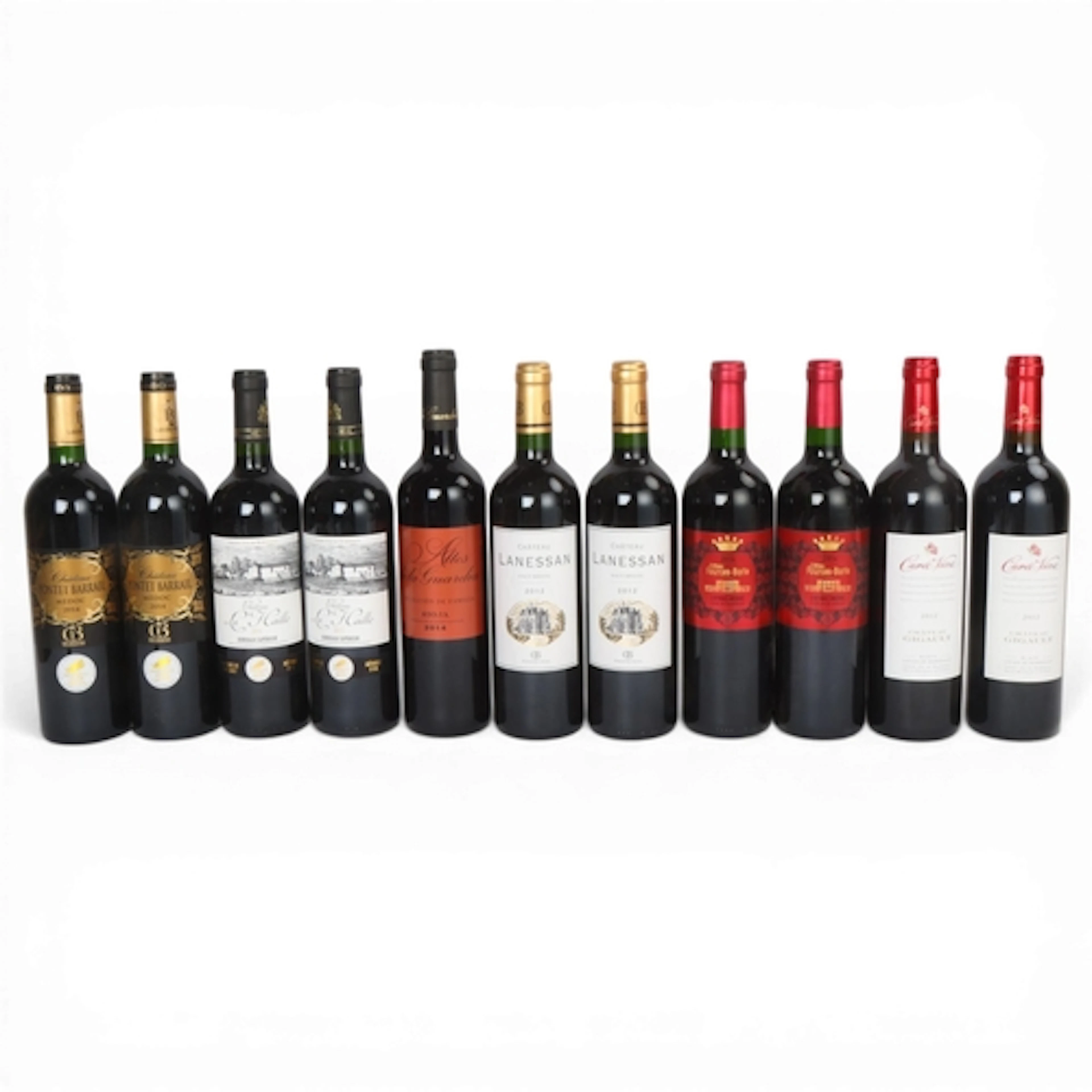 11 bottles of red wine, 1 x 2014 Rioja - Altos, De La Guardi...