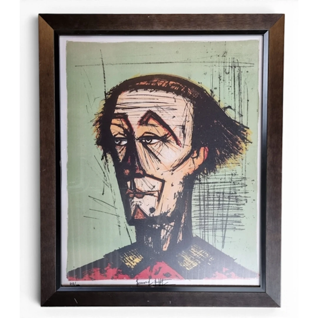 Agustu after Bernard Buffet. A coloured Print. 77 x 64 cm ap...