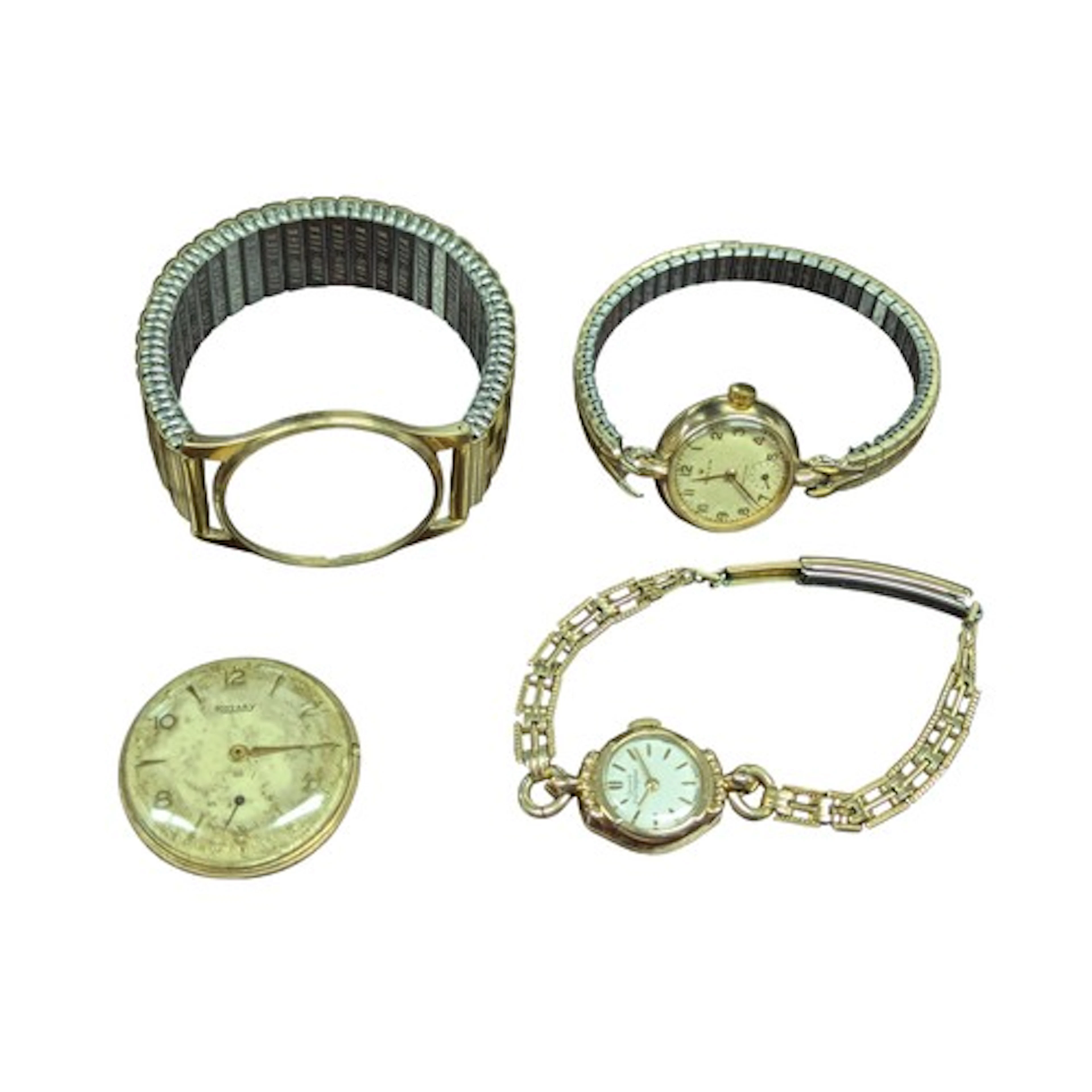 A 9ct gold Rolex Precision lady's watch, raised Arabic numer...
