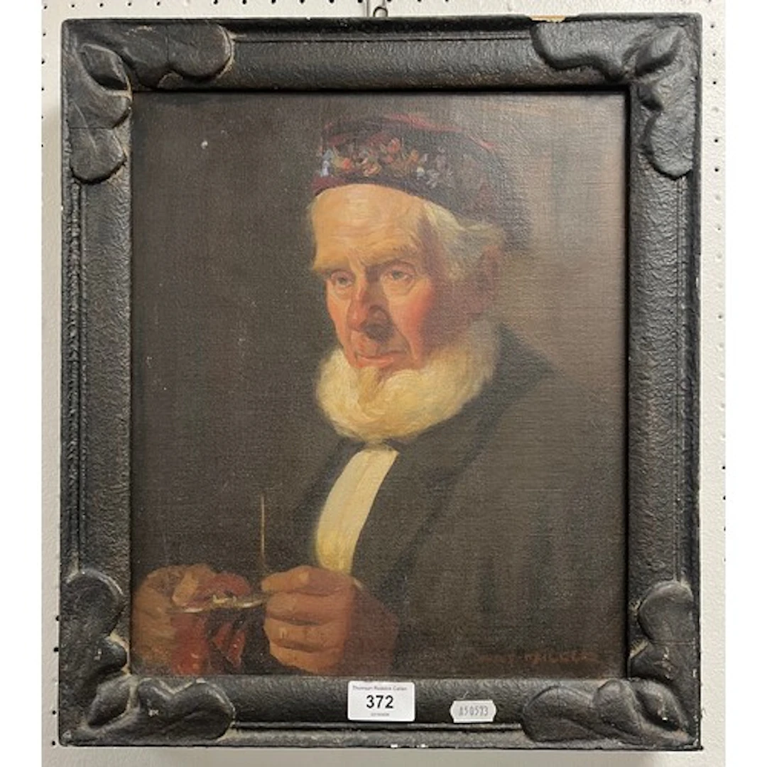 Wat Miller, Portrait of a gentleman, Oil on canvas, signed l...
