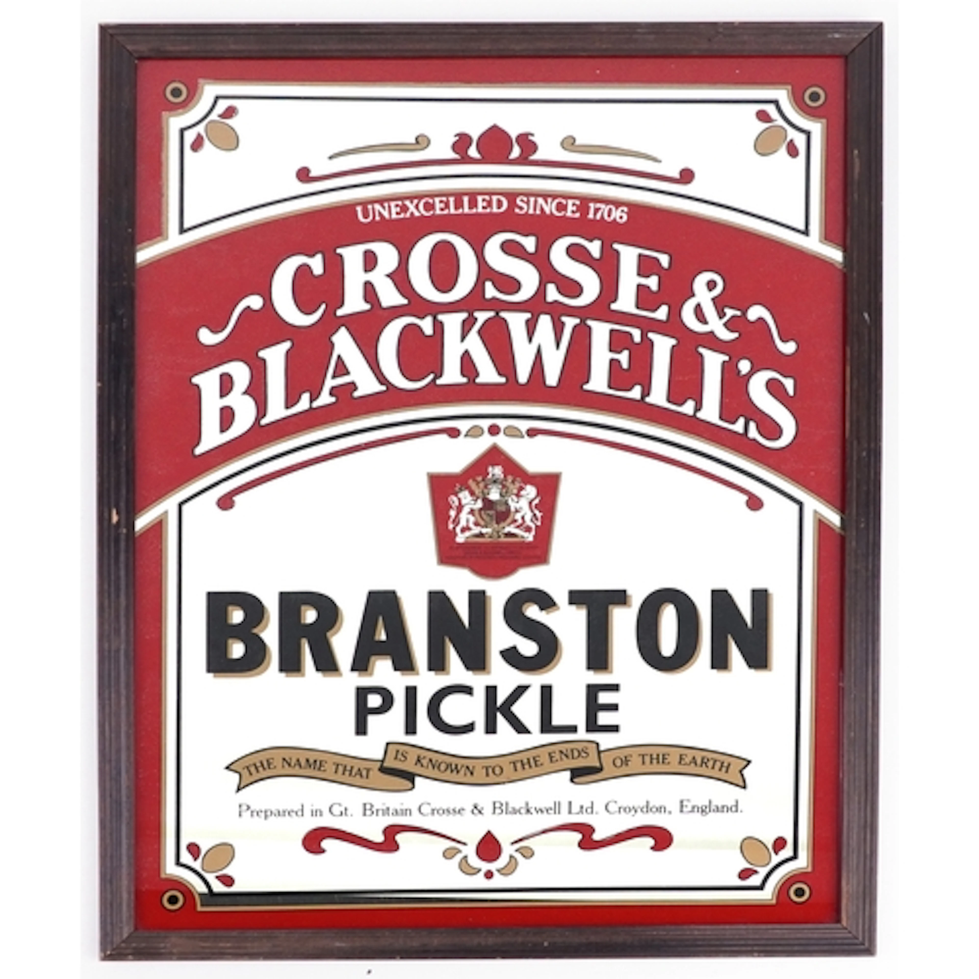 A vintage Crosse & Blackwell's Branston Pickle advertising w...